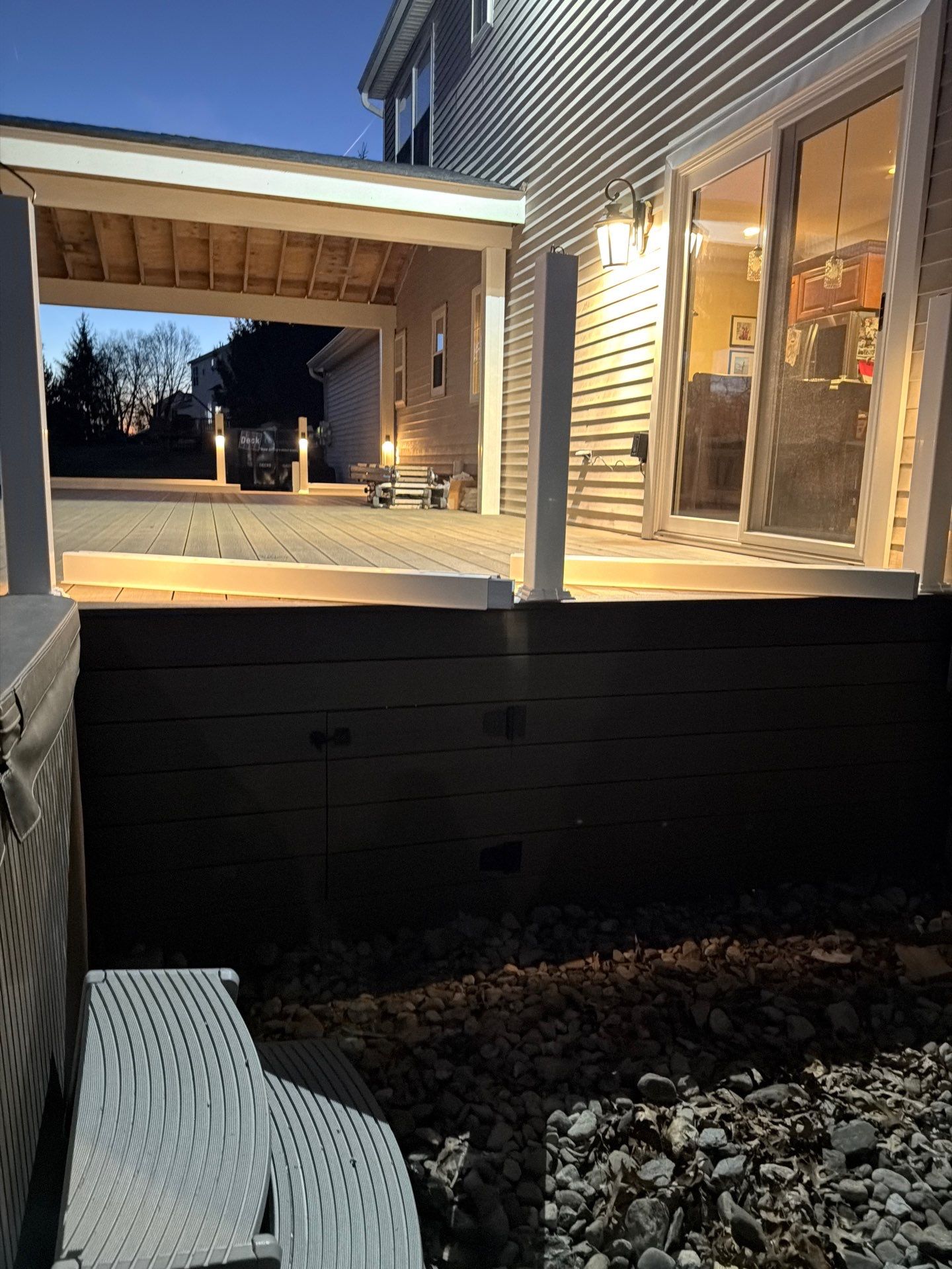 New Deck With a Roof and TV Mount in Raritan, New Jersey by deck guardian