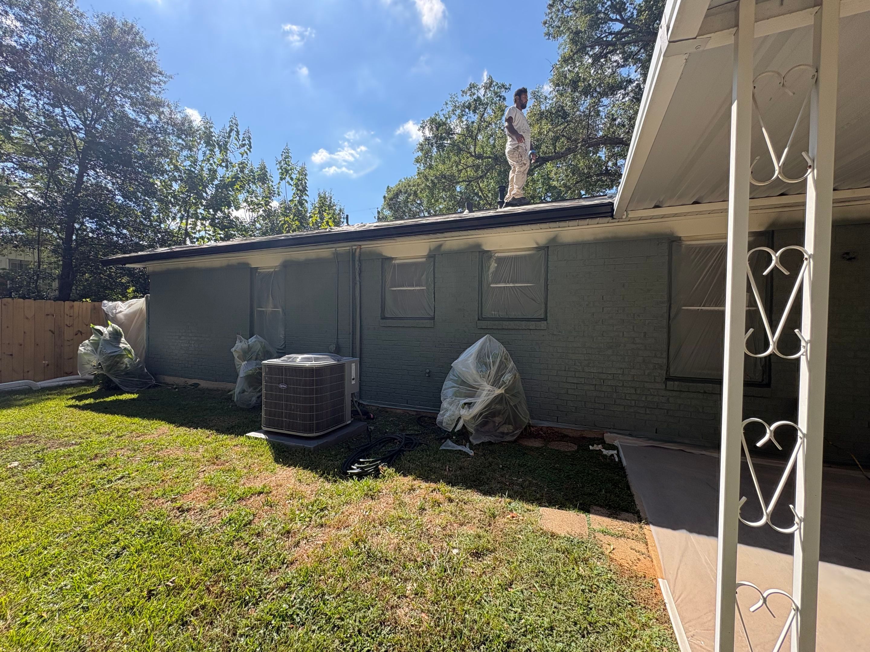 From Basic Brick to Bold Sage Green in Tyler, TX! Quality Coats Painting by Quality Coats Painting