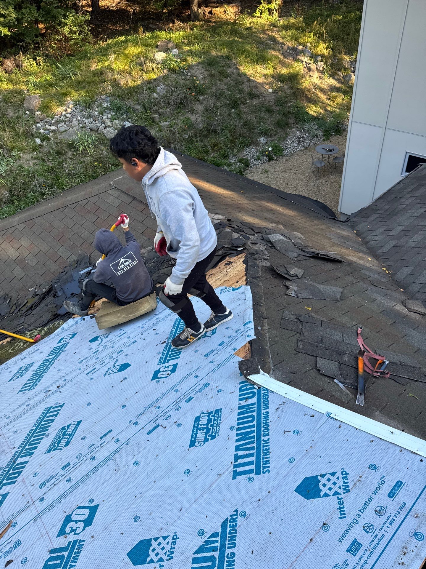 Full Roof Replacement – House & Garage | Belmont, MA by Mighty Dog Roofing of Greater Middlesex County