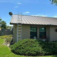 24ga 1.5" Mechanical Seam Buckskin  by Total Roofing System The Metal Roof Experts