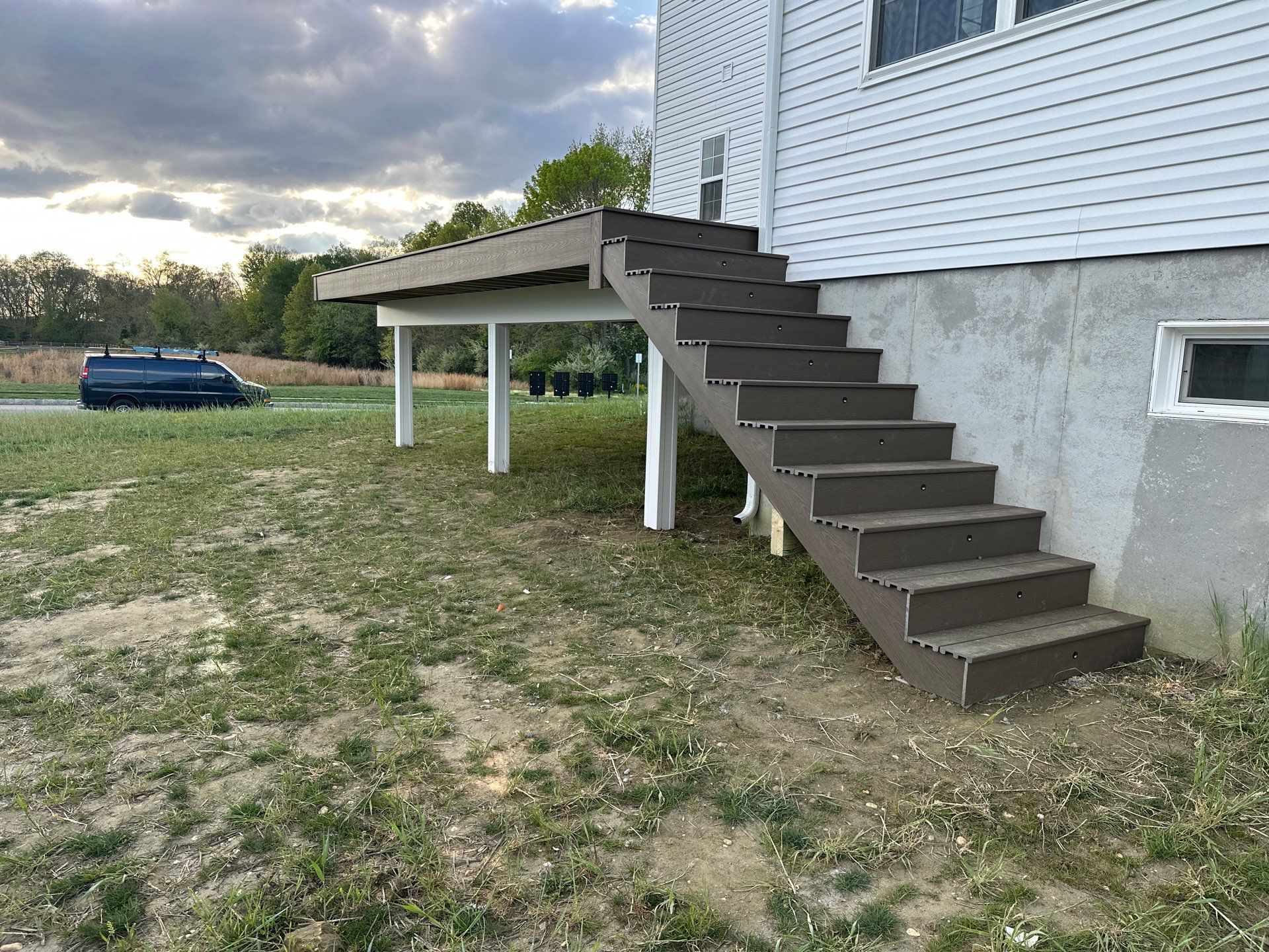 New deck + Manual Louvered Pergola by deck guardian