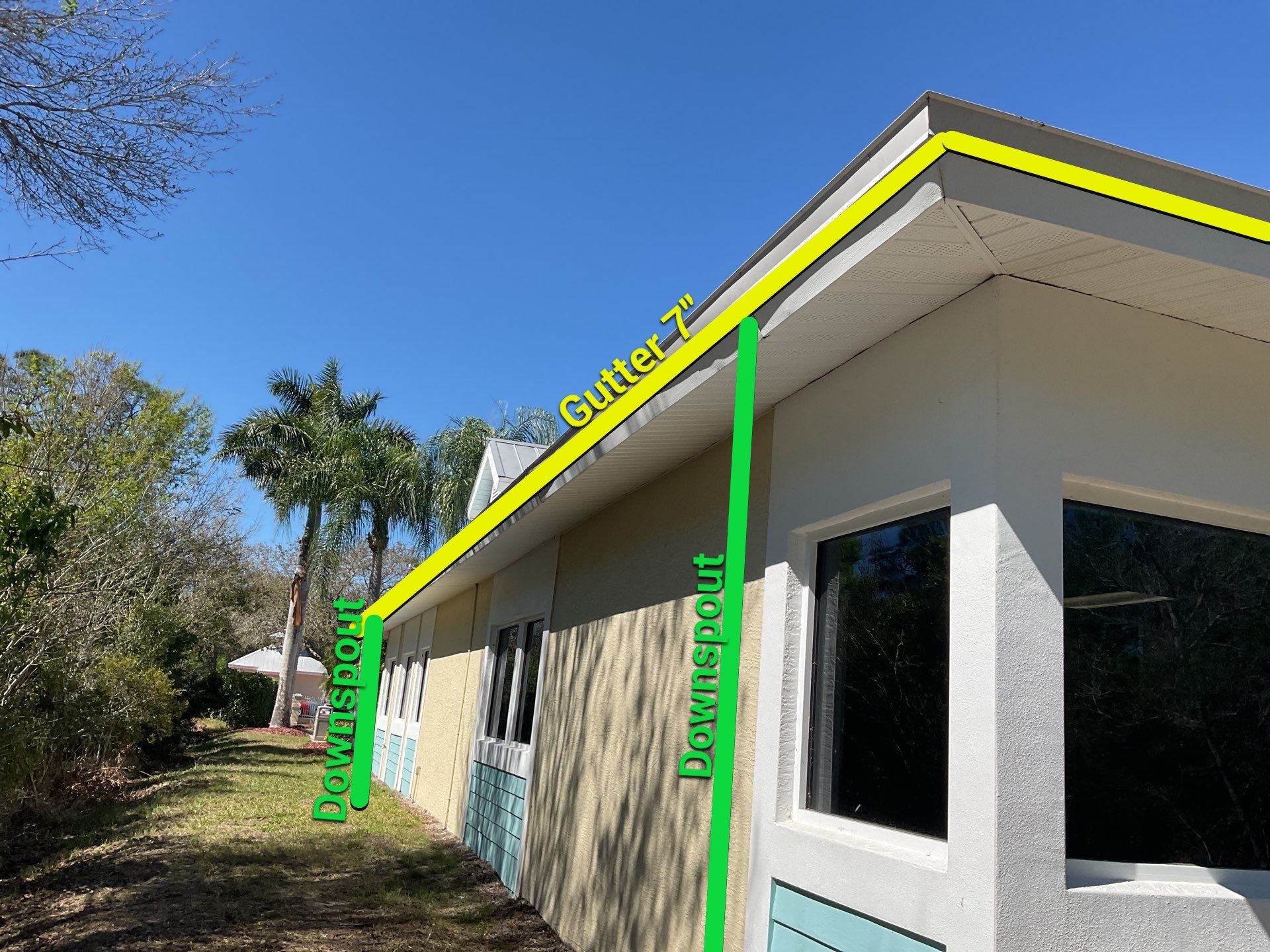 White K-Style Gutters in Fort Myers FL by Gutter Professors