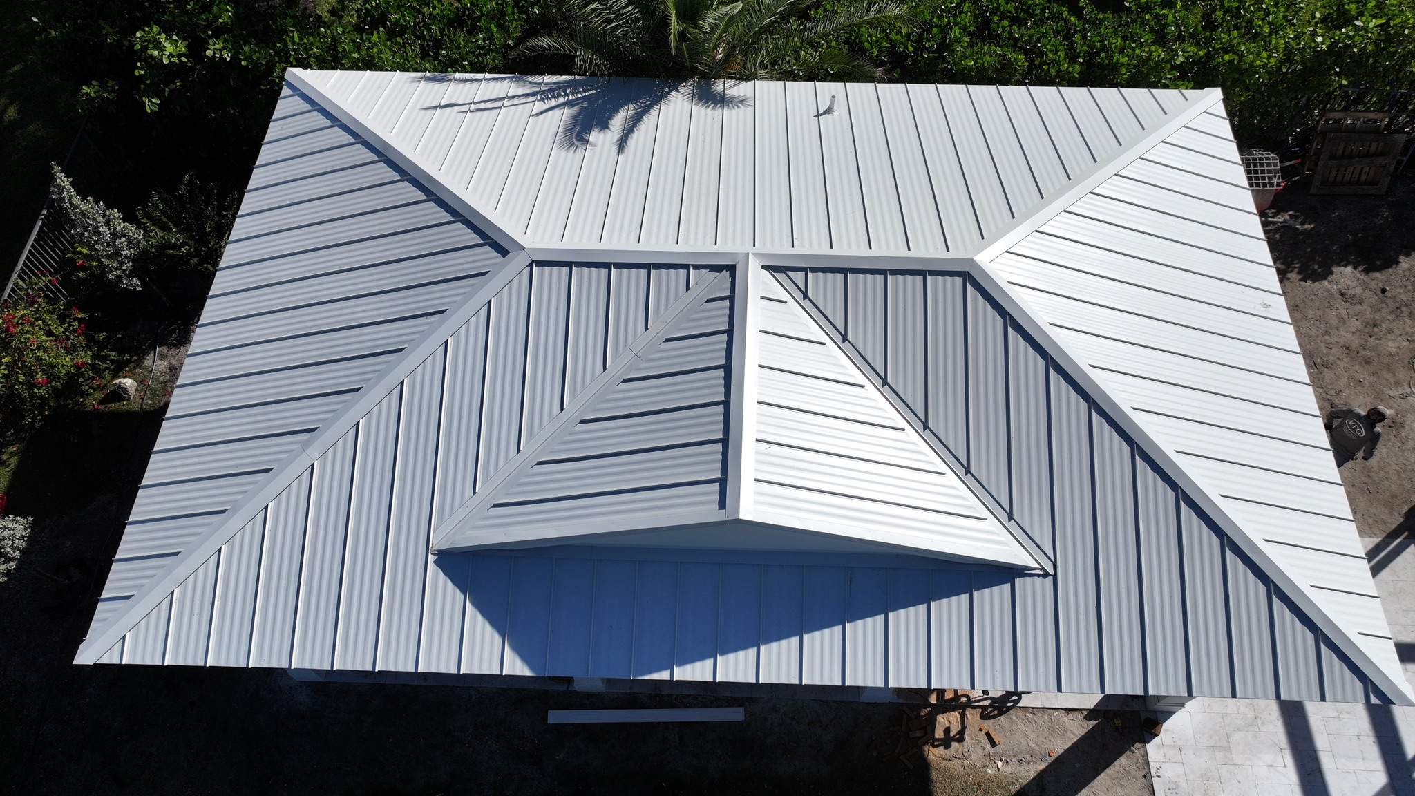 24ga 1" Nail-Strip Solar White by Total Roofing System The Metal Roof Experts