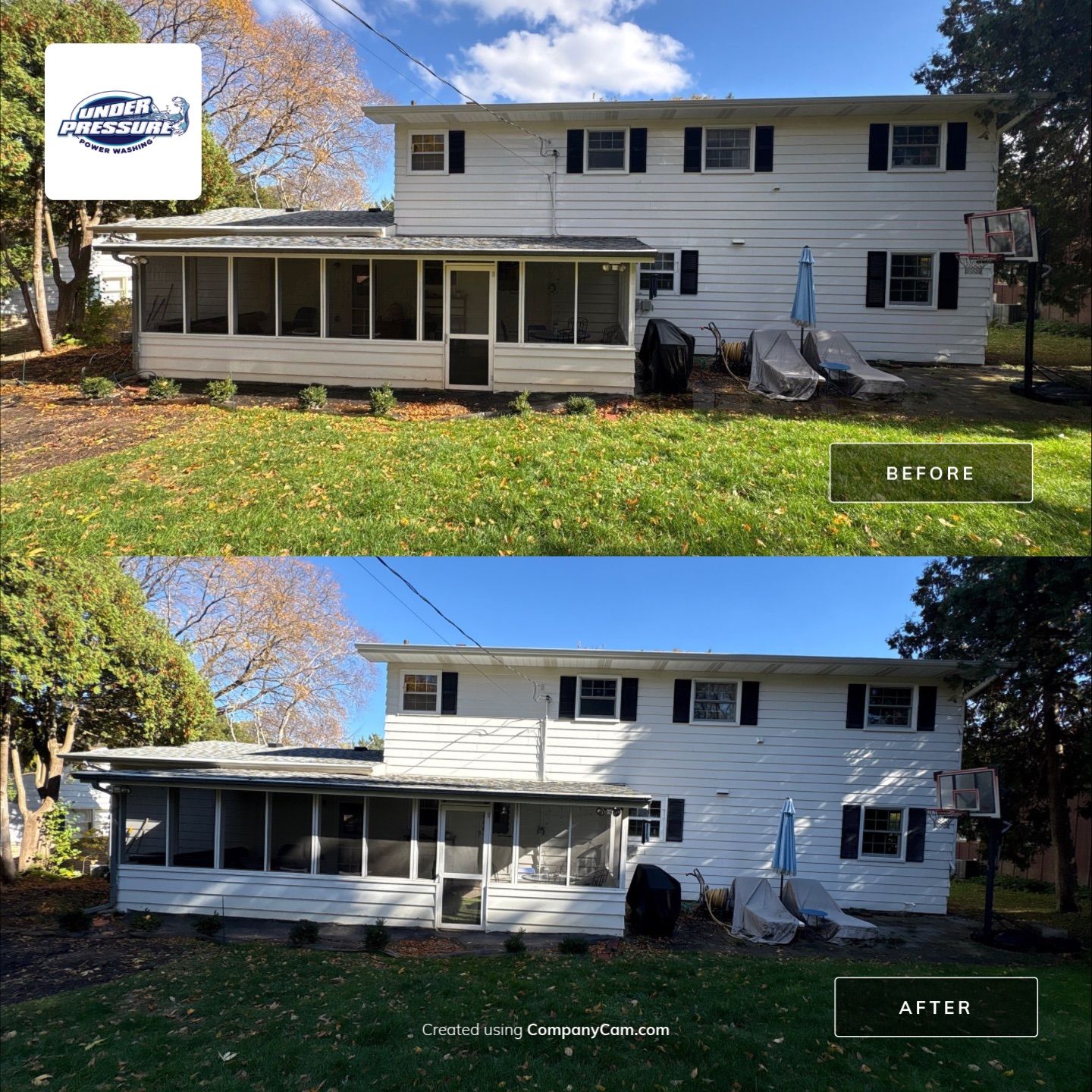 Comprehensive Vinyl Siding and Gutter Cleaning in Madison by Under Pressure Power Washing