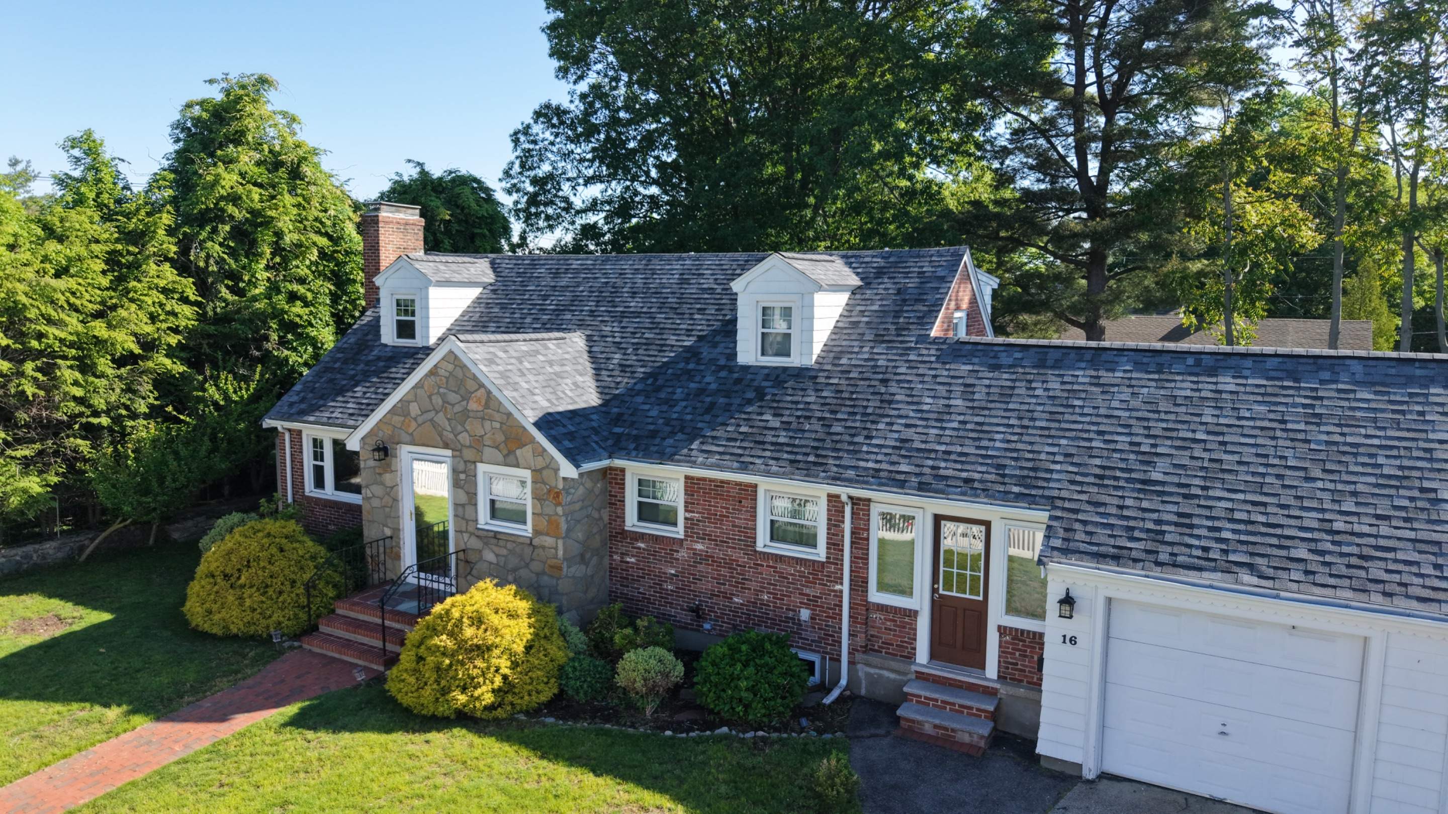 Full Roof Replacement in Needham, MA – Owens Corning Duration, Slatestone Gray by JOHNNYS PRO