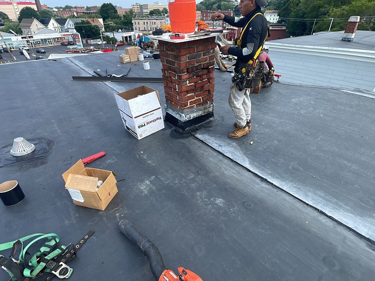 Residential Roofing Installation using EPDM/Rubber by Sensible Home Solutions