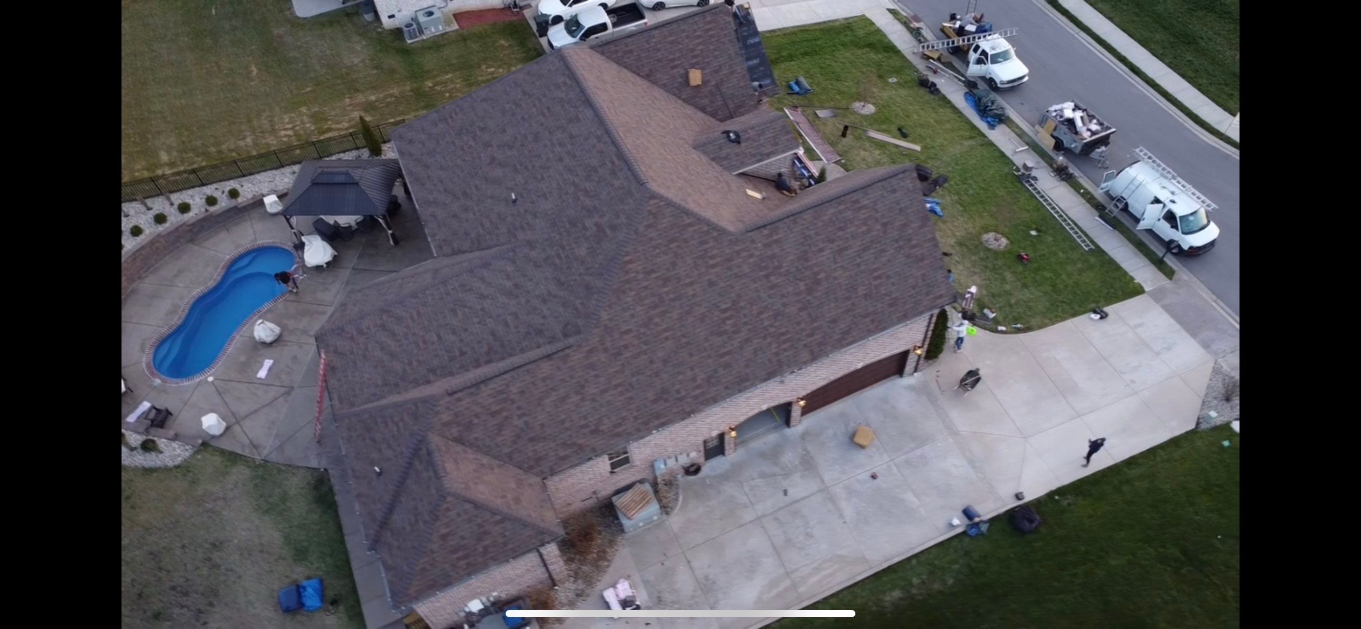 Roof replacement paid for by USAA - Duration shingles in Teak by Undersun Roofing 