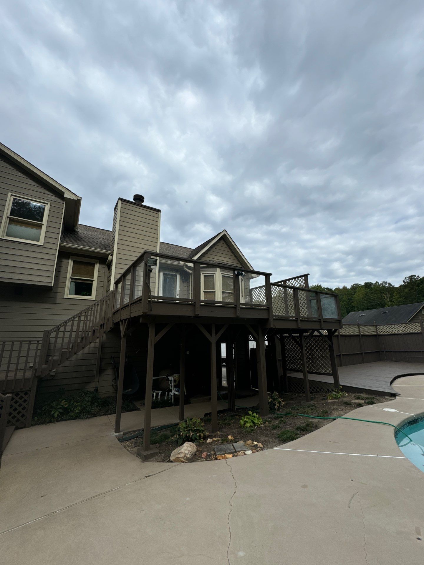 Custom Deck Refurbishment and Fence Staining in Powder Springs by Swift Home Renovations