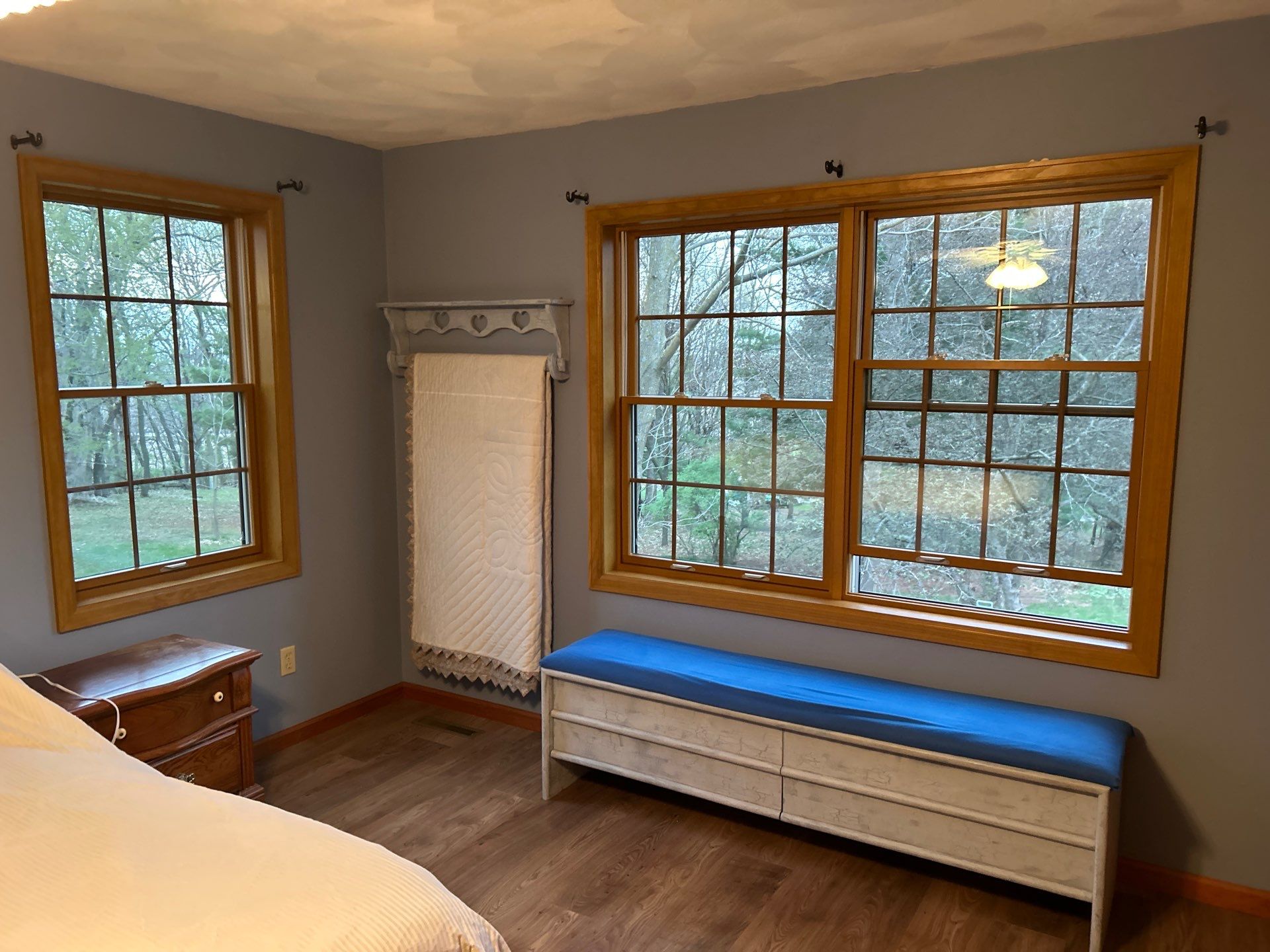 Pella Window installation using Pella Lifestyle wood/Aluminum window by United Windows and Siding LLC