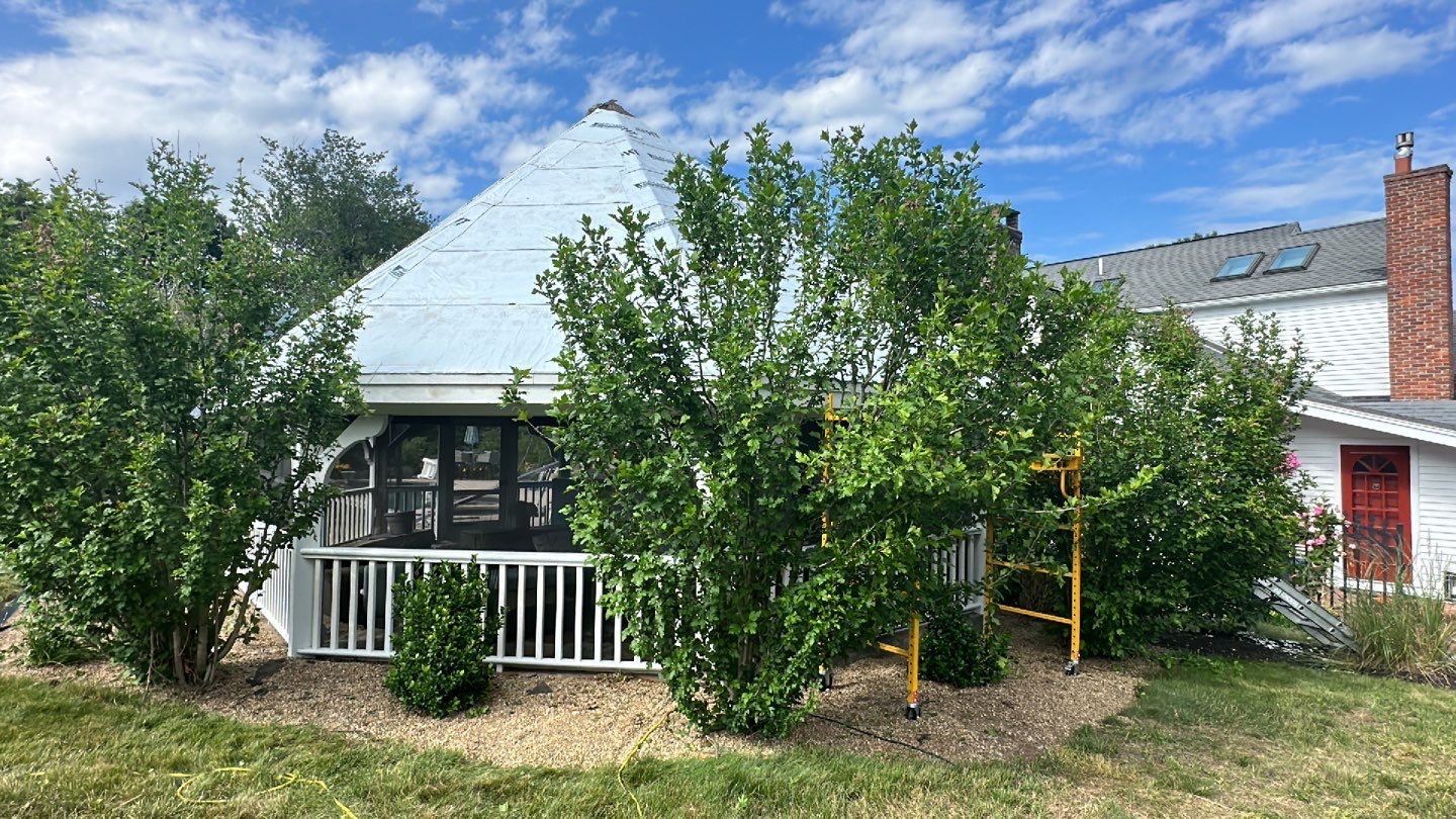 Standing Seam Black Metal Roof- Gazebo by Loyalty Exterior Solutions 