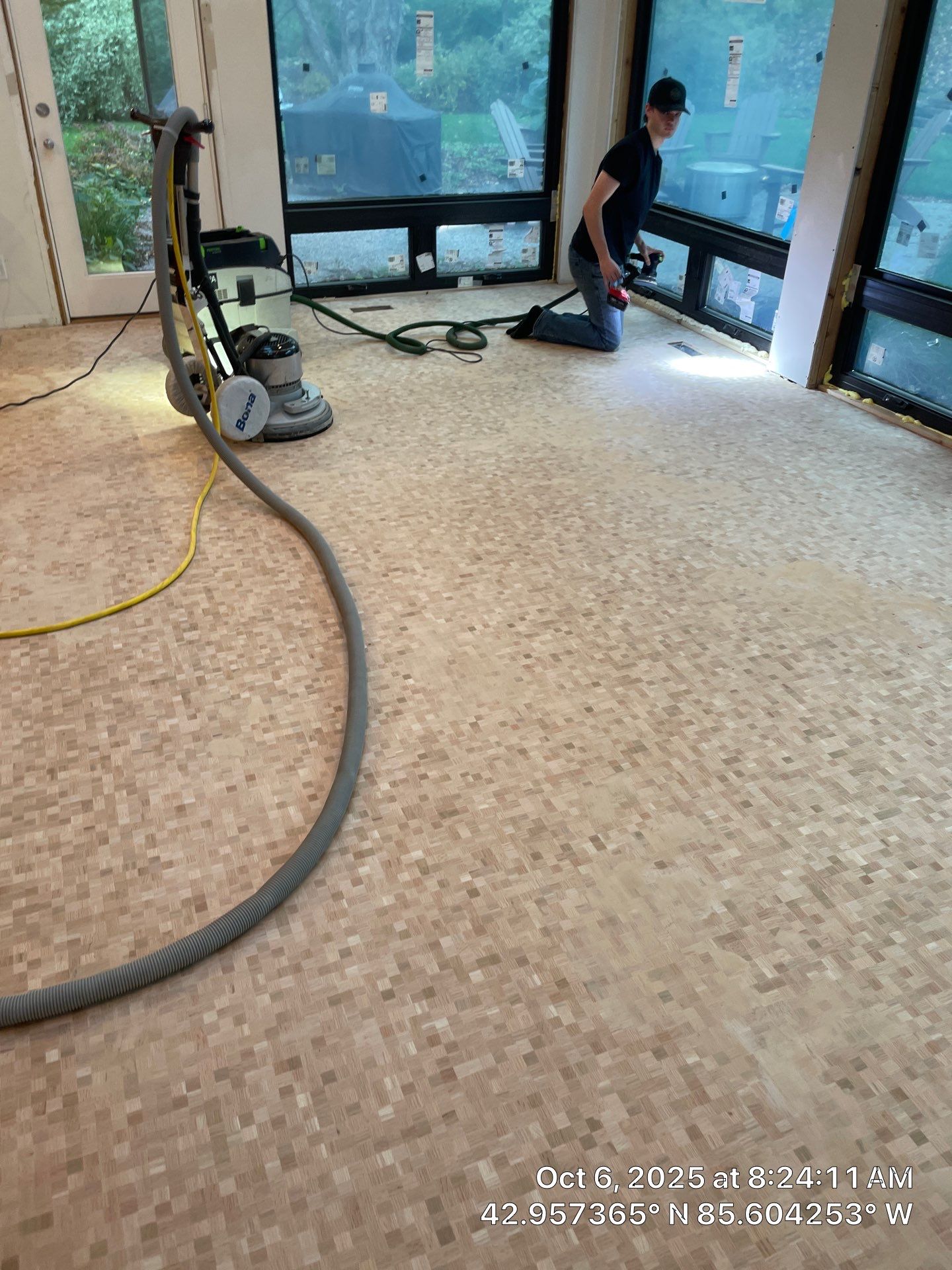 UNIQUE MID CENTURY MODERN Square Wood Tile Floor by RTBaldwin Hardwood Floors