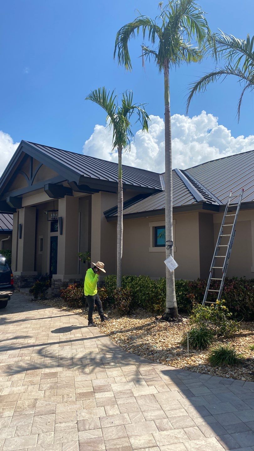Residential Roofing Installation using Standing Seam Metal Roof in Cape Coral, FL by International Roofing