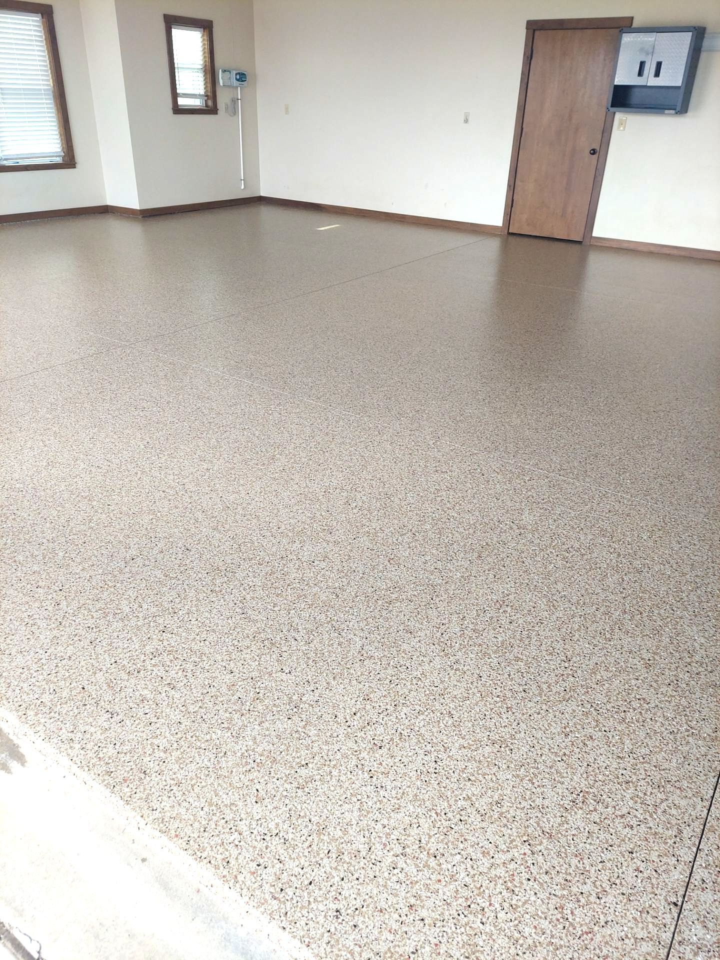 Garage Coating with Pecan by Copperhead Coatings