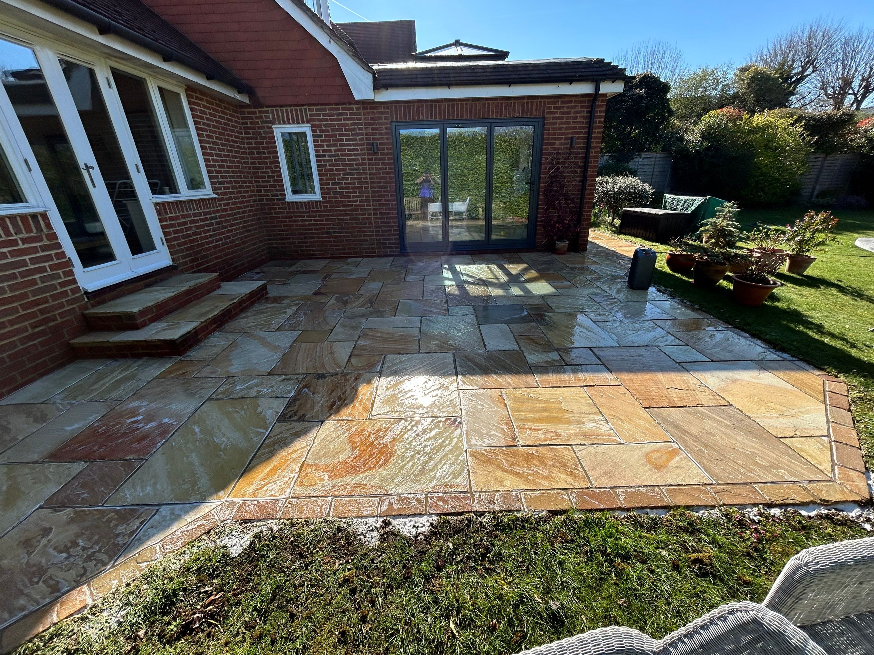 Exterior Clean - Roof - Patio - Driveway using Honda 15lpm Low Pressure Washing Machine by Ges Exterior Cleaning ltd