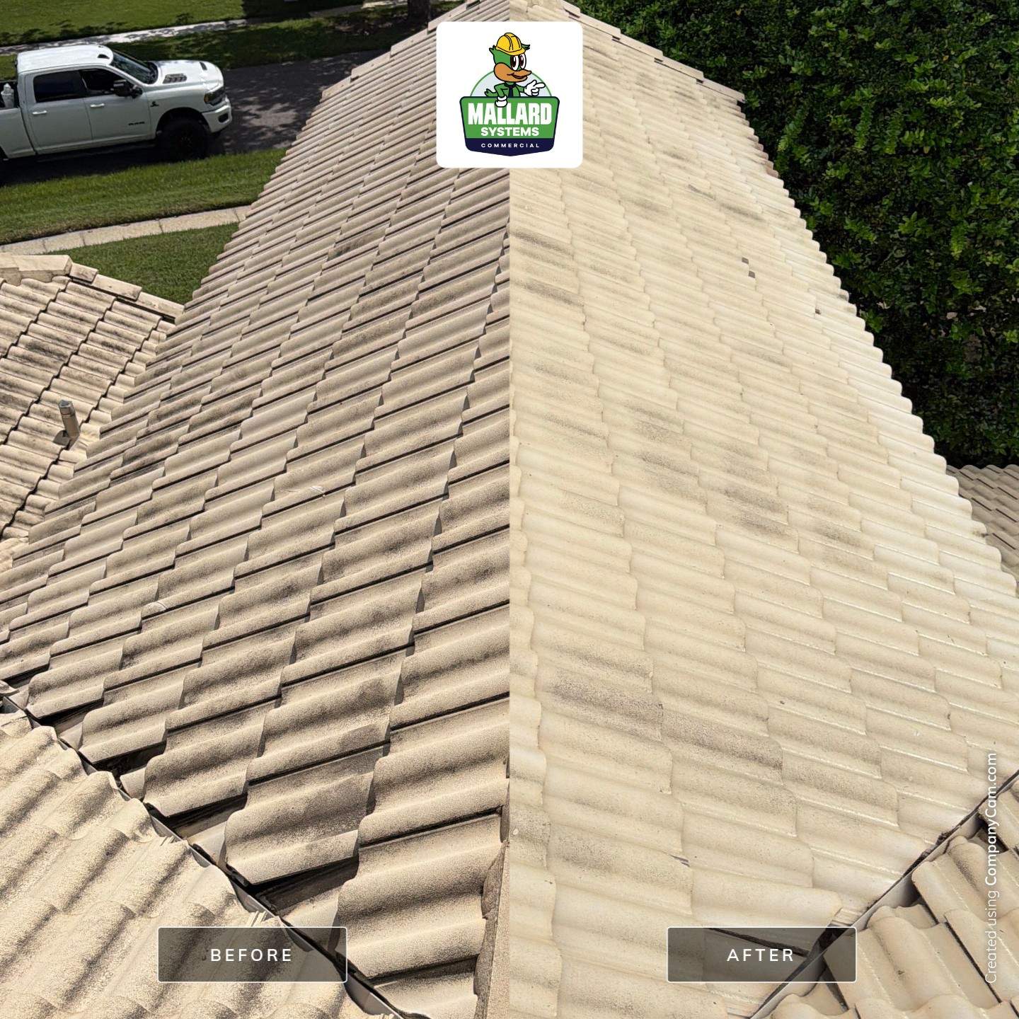 Tile Roof and Screened Enclosure Cleaning in Orlando by Mallard Systems