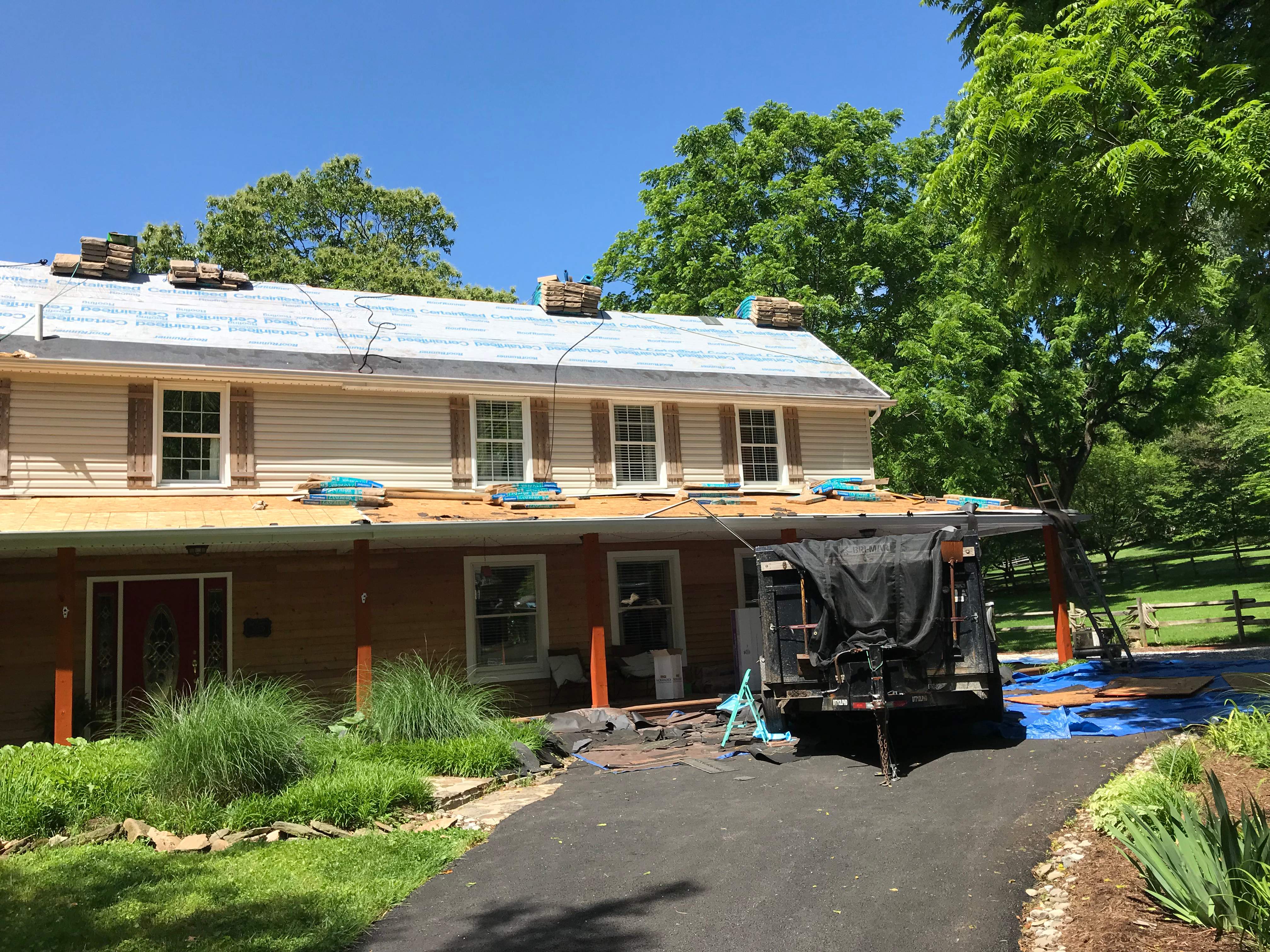 Residential Roofing Installation using Resawn Shake Shingles by Alpha Design Services