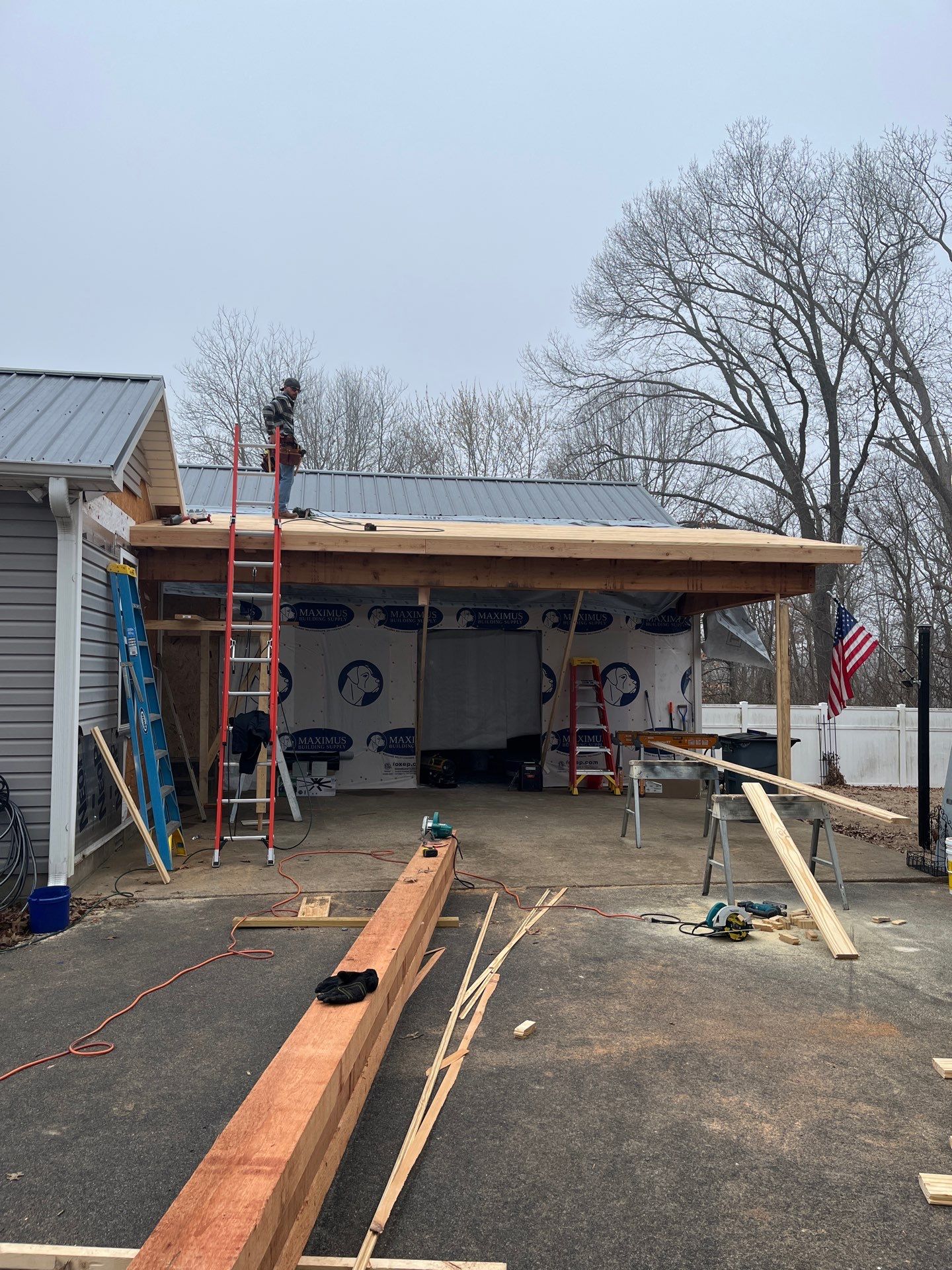 Garage Remodel And added Porch by Skilled Construction LLC