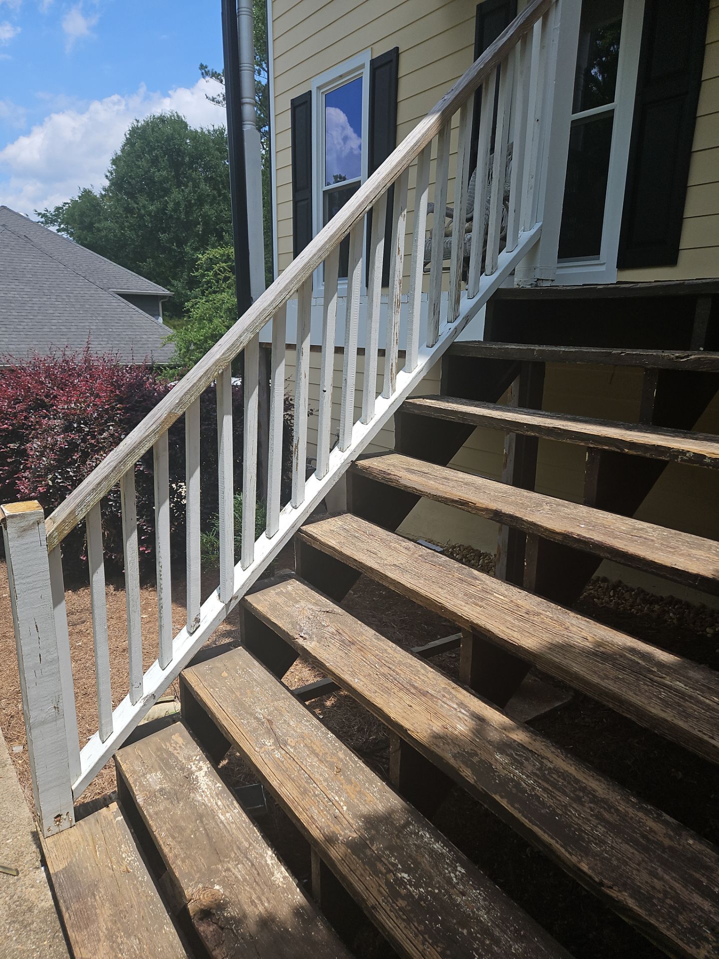 Wood Front Deck Resurface in Marietta, GA by Nelson Exteriors 