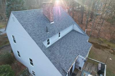Residential Roofing Installation using Owens Corning Sierra Gray Shingles