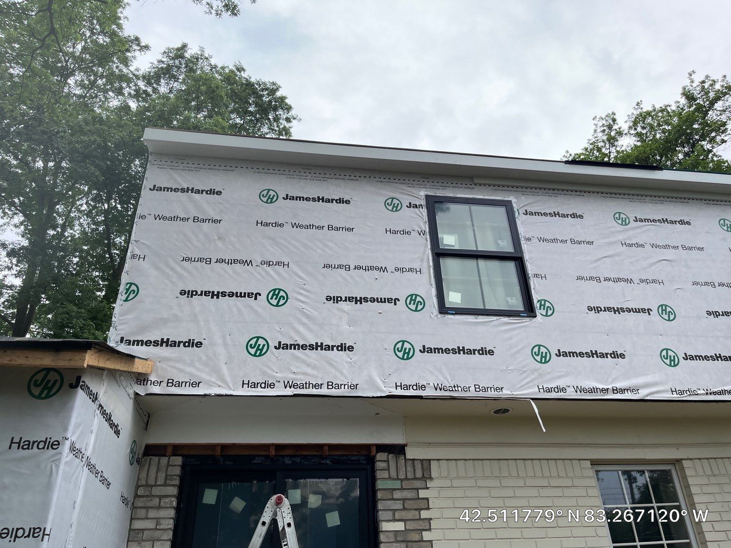 Siding Replacement using Hardie Plank S8 1/4"  Arctic White by 180 Contractors