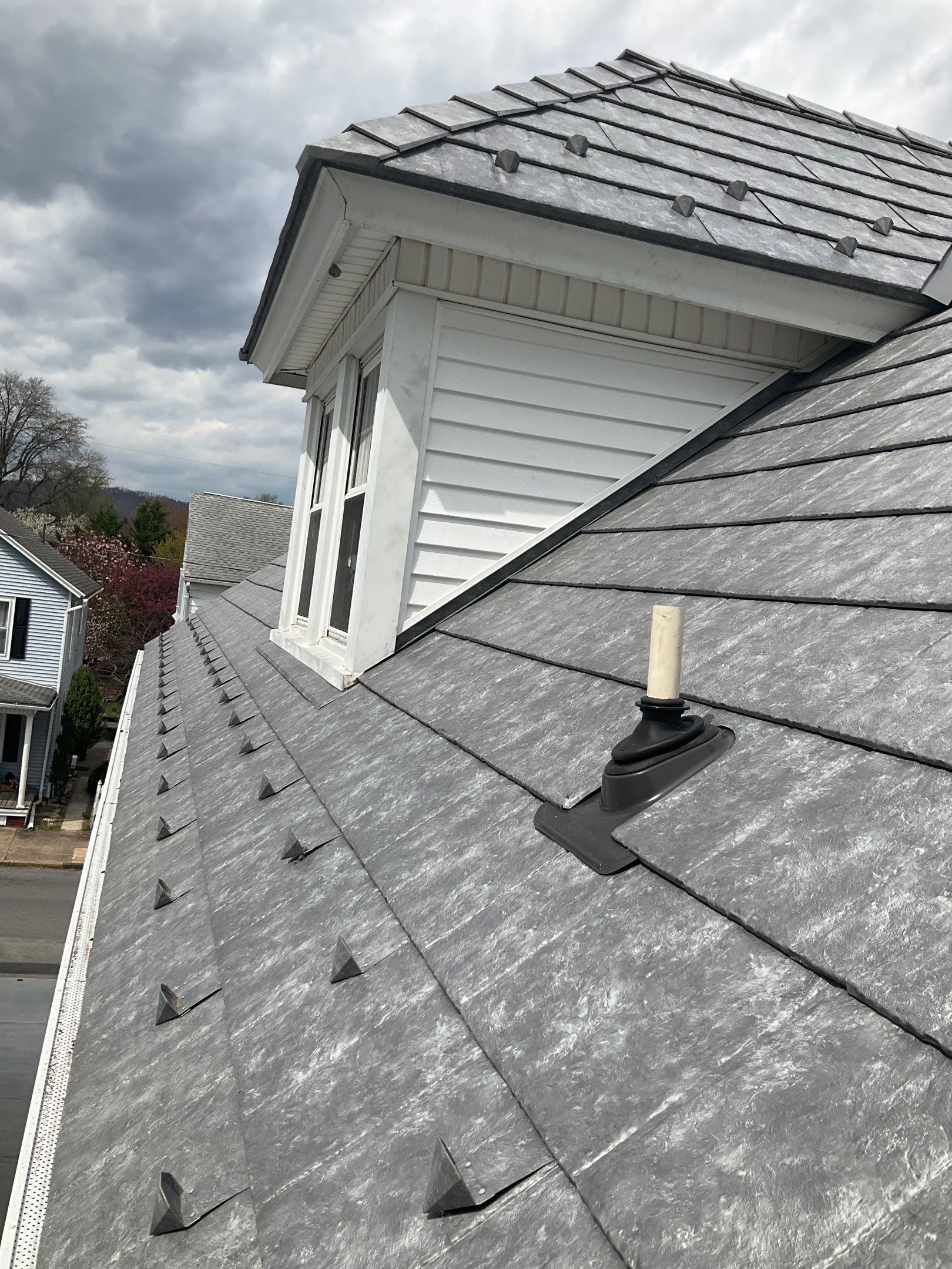 Ironstone Metal Slate Installation by Esh Builders
