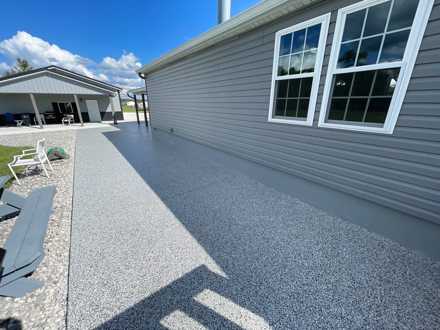 Patio Installation using Domino by Your1DayFloor.com