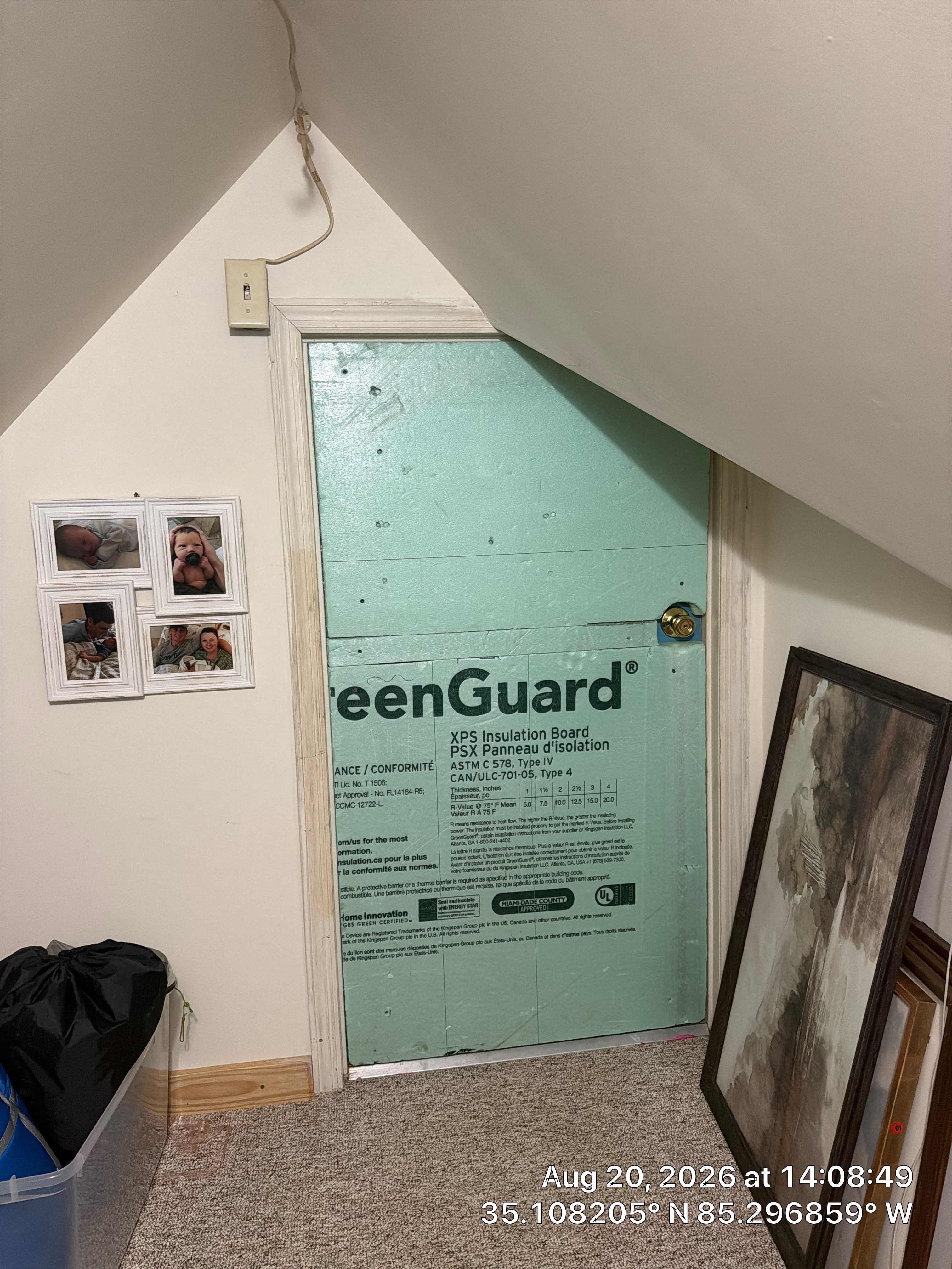 Attic Energy Efficiency Upgrades with GreenGuard XPS Insulation in Chattanooga by CompanyCam Sales Demo