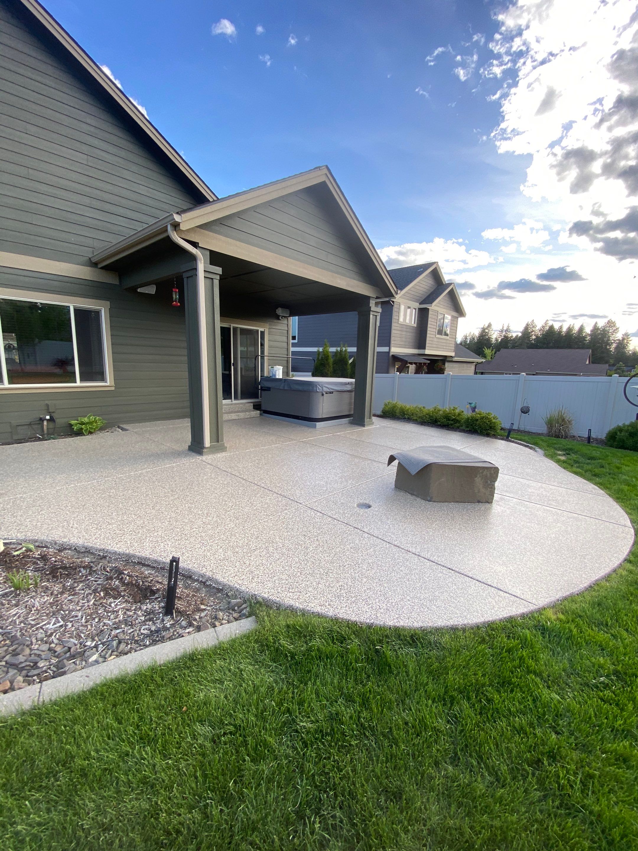 Patio and Walkway using Cordwood Colorway by Croc Coatings, LLC