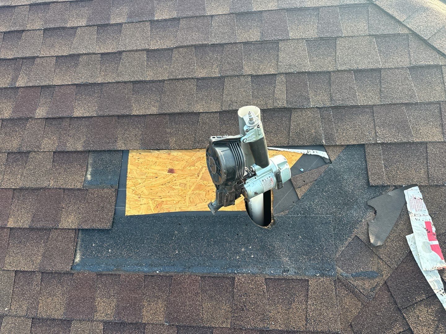 Hail Damage using Owen's Corning Duration (Lifetime) Shingles by Roof Repair Company