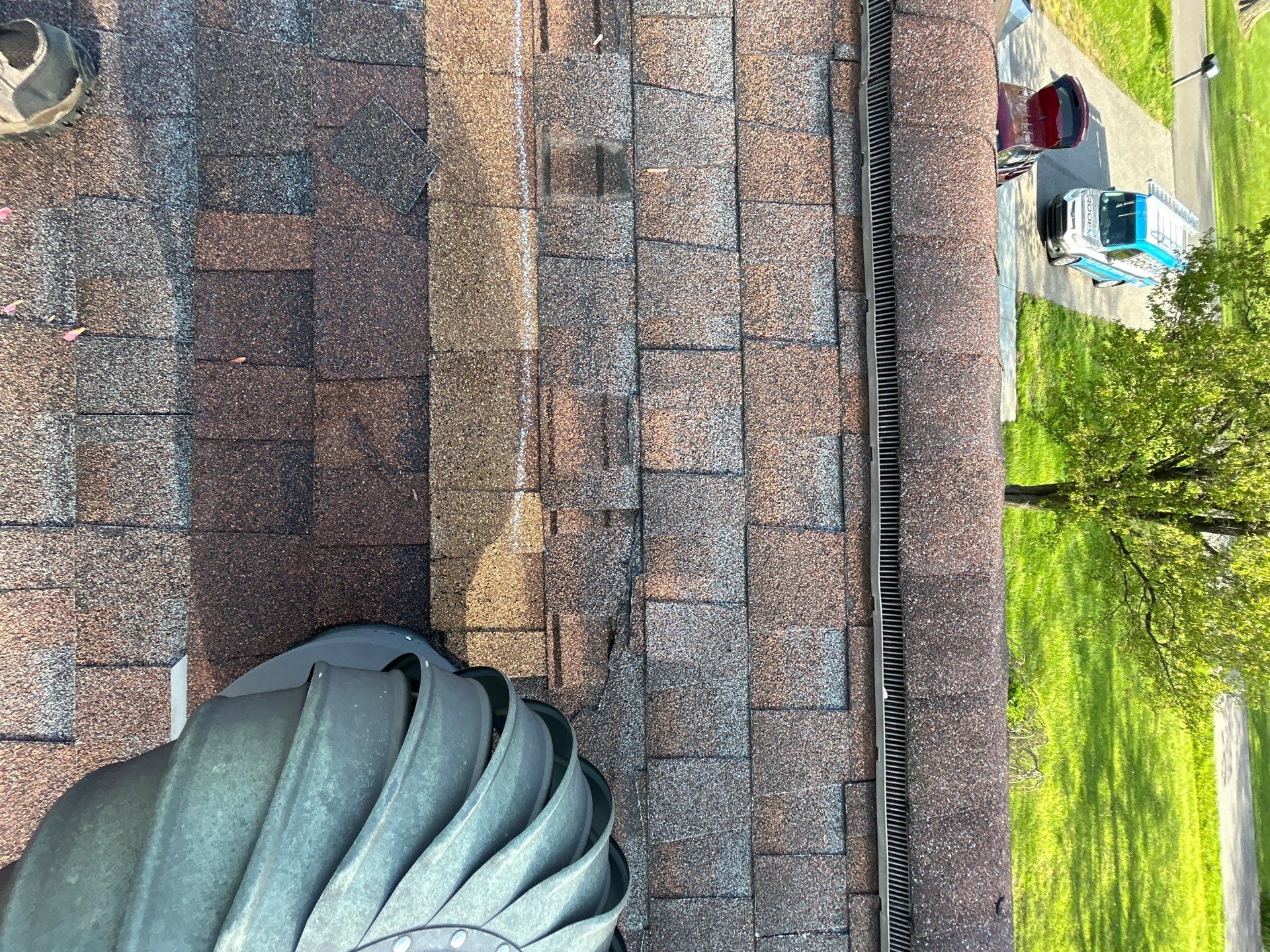 Residential Roofing Installation using Performance Panel Metal - Coca Brown by RoofX 