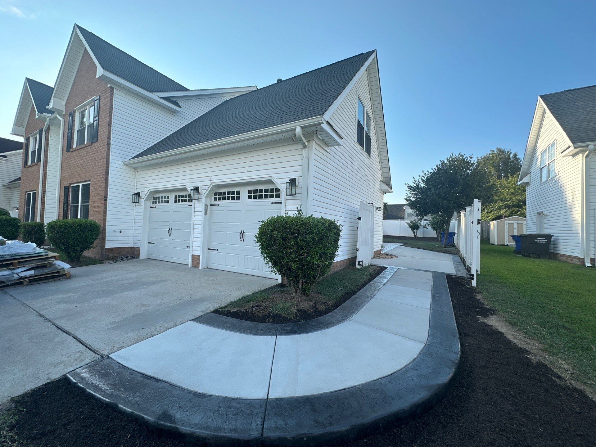 Project in Portsmouth by Sam The Concrete Man Virginia Beach