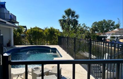 Aluminum Fence Installation using 2 Rail Aluminum Fence