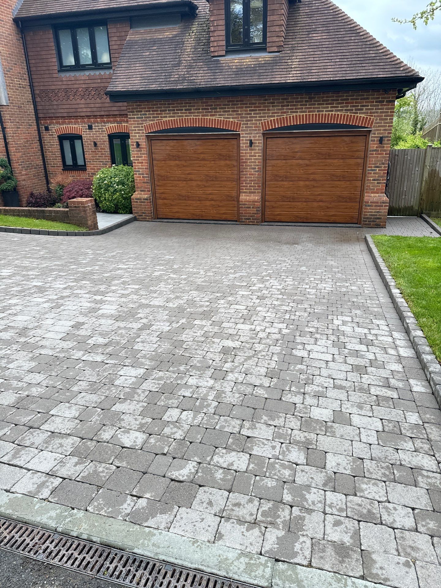 Roof Patio Driveway Clean using Honda 15lpm Low Pressure Washing Machine by Ges Exterior Cleaning ltd
