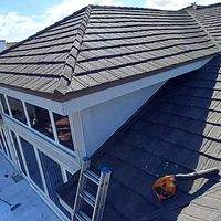 Westlake Plantation Slate Like Dark Charcoal Blend by Total Roofing System The Metal Roof Experts