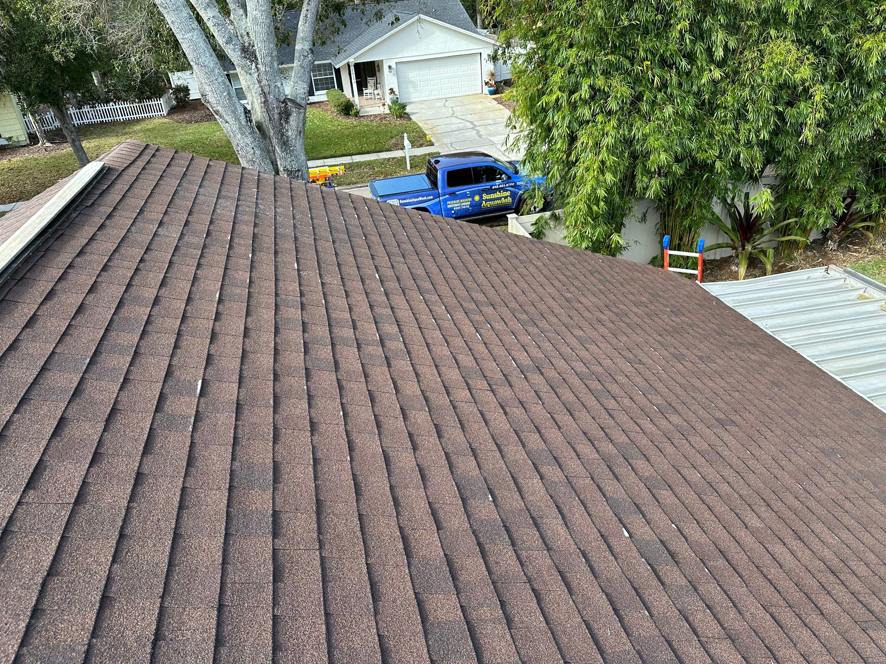 Roof Cleaning Service & Travertine Paver Cleaning by Sunshine AquaWash