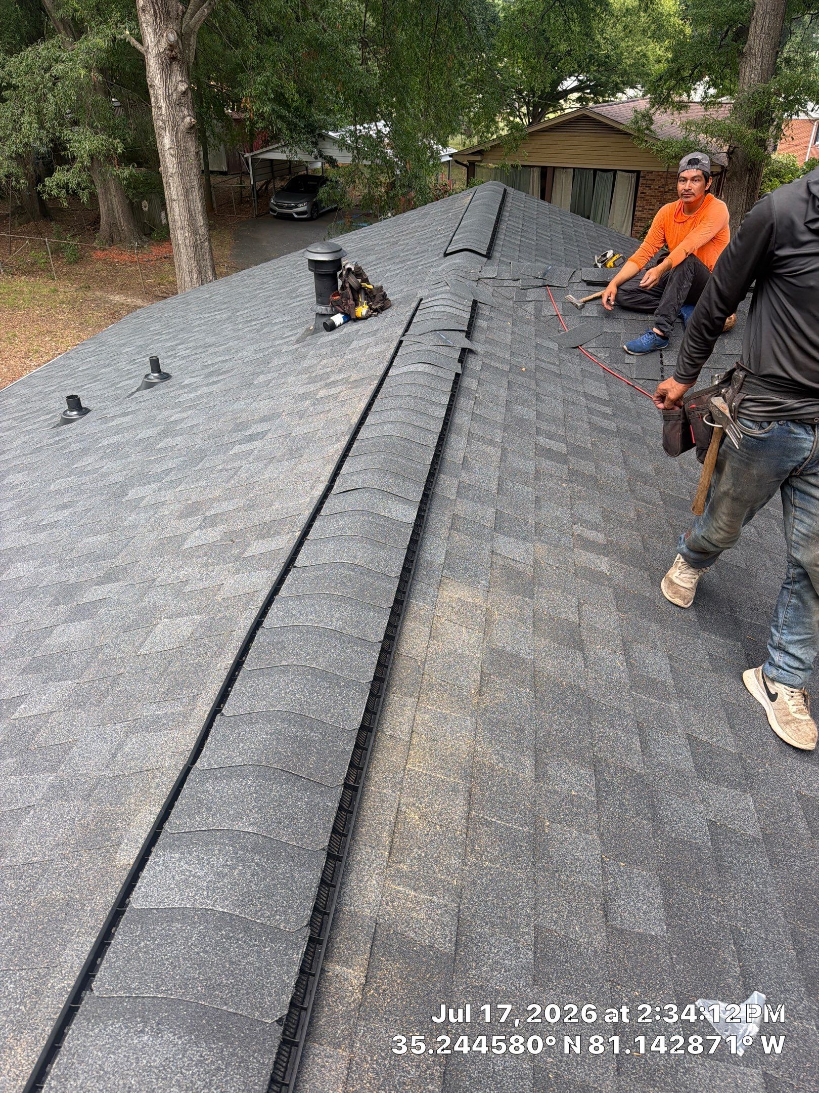 Roof replacement, gutter and interior repair by hail damage by Just Brilliant Restoration JBR