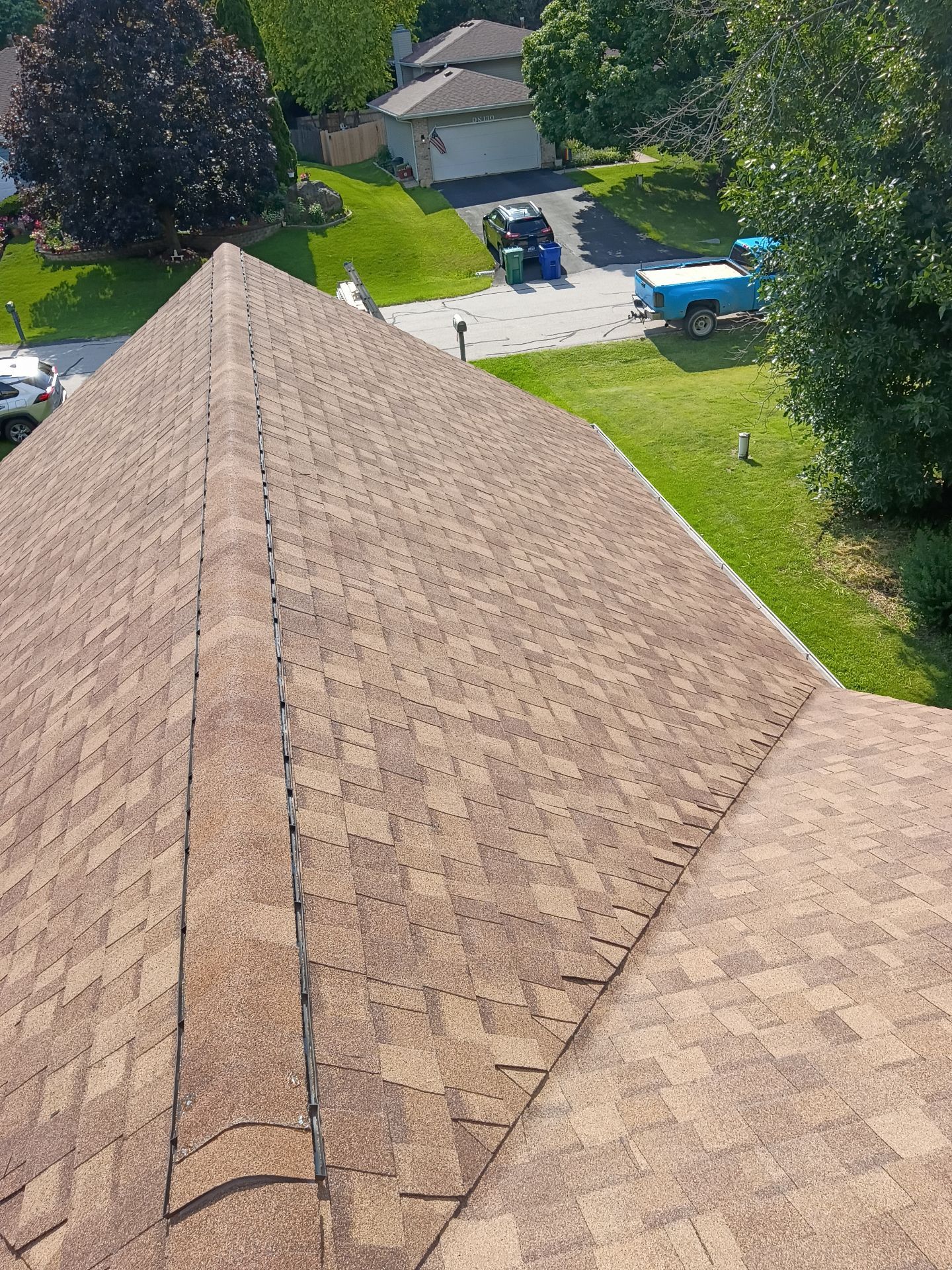 Architectural Asphalt Shingle Roof Replacement in West Chicago, Illinois by Pro Home Services Inc
