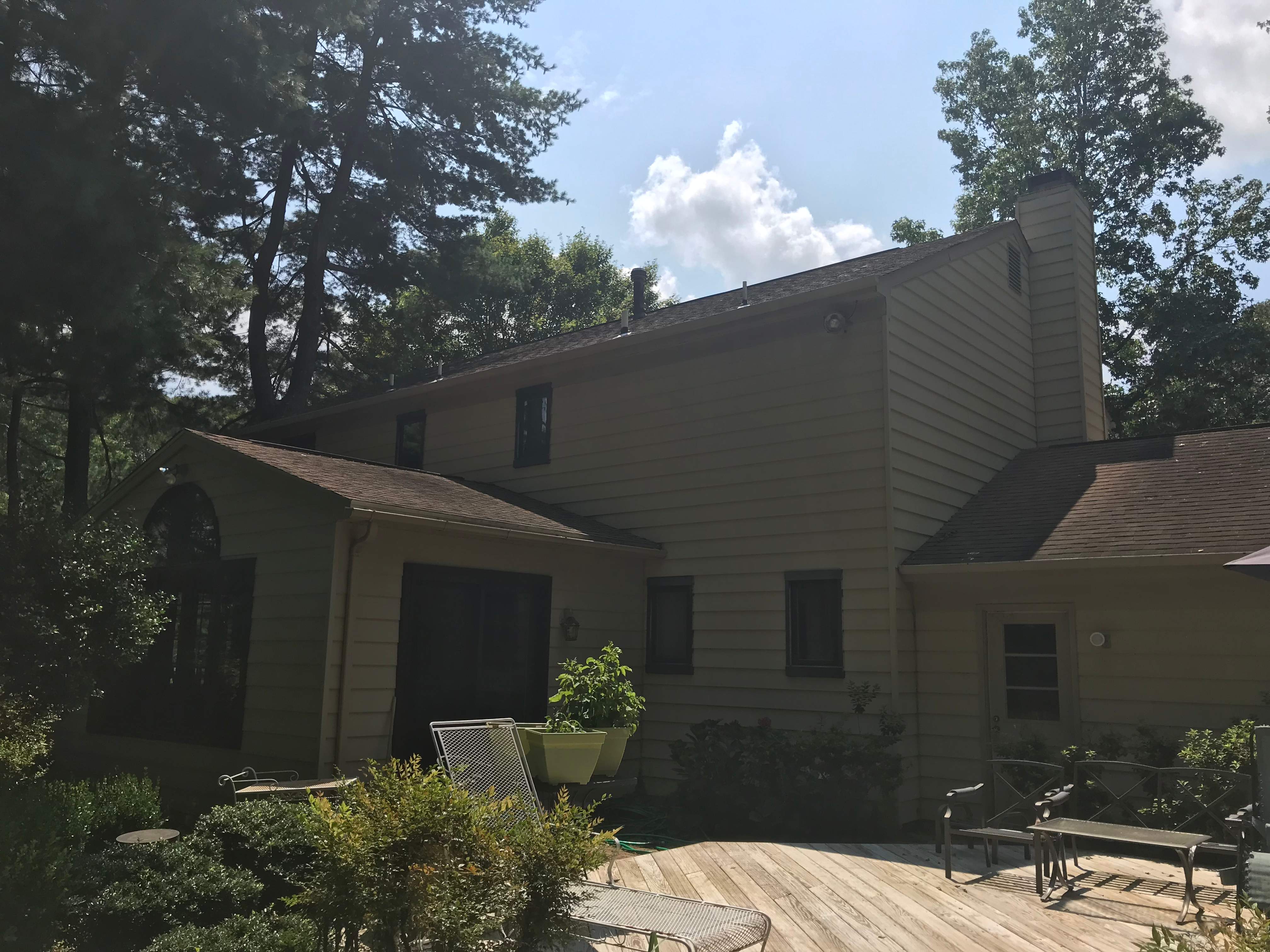 Residential Roofing Installation using Landmark Shingles Color Weatherwood by Alpha Design Services