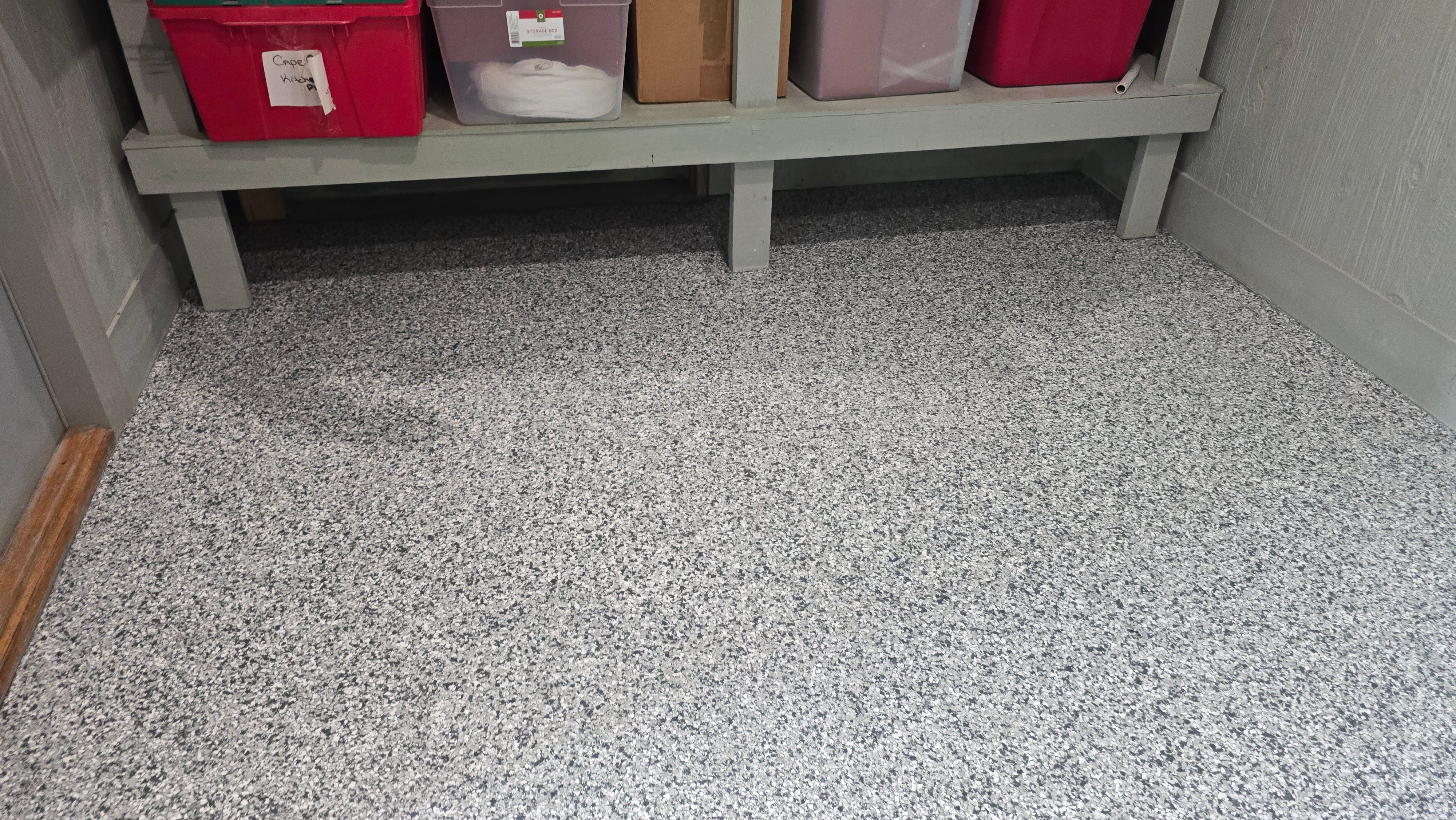 Garage using Gravel by Elite Floor Solutions