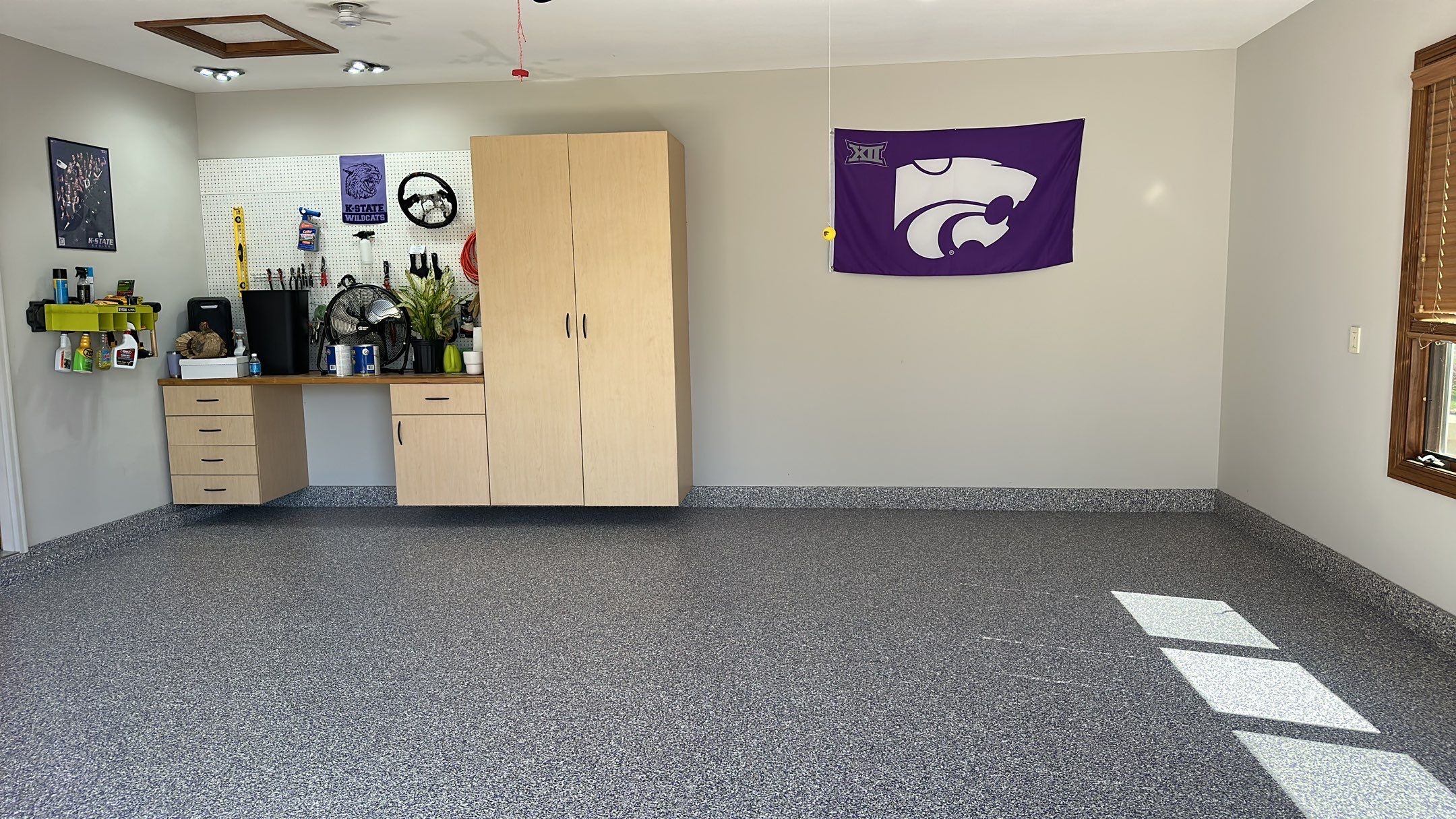 Check out The Purple In This Floor by Banner Garage