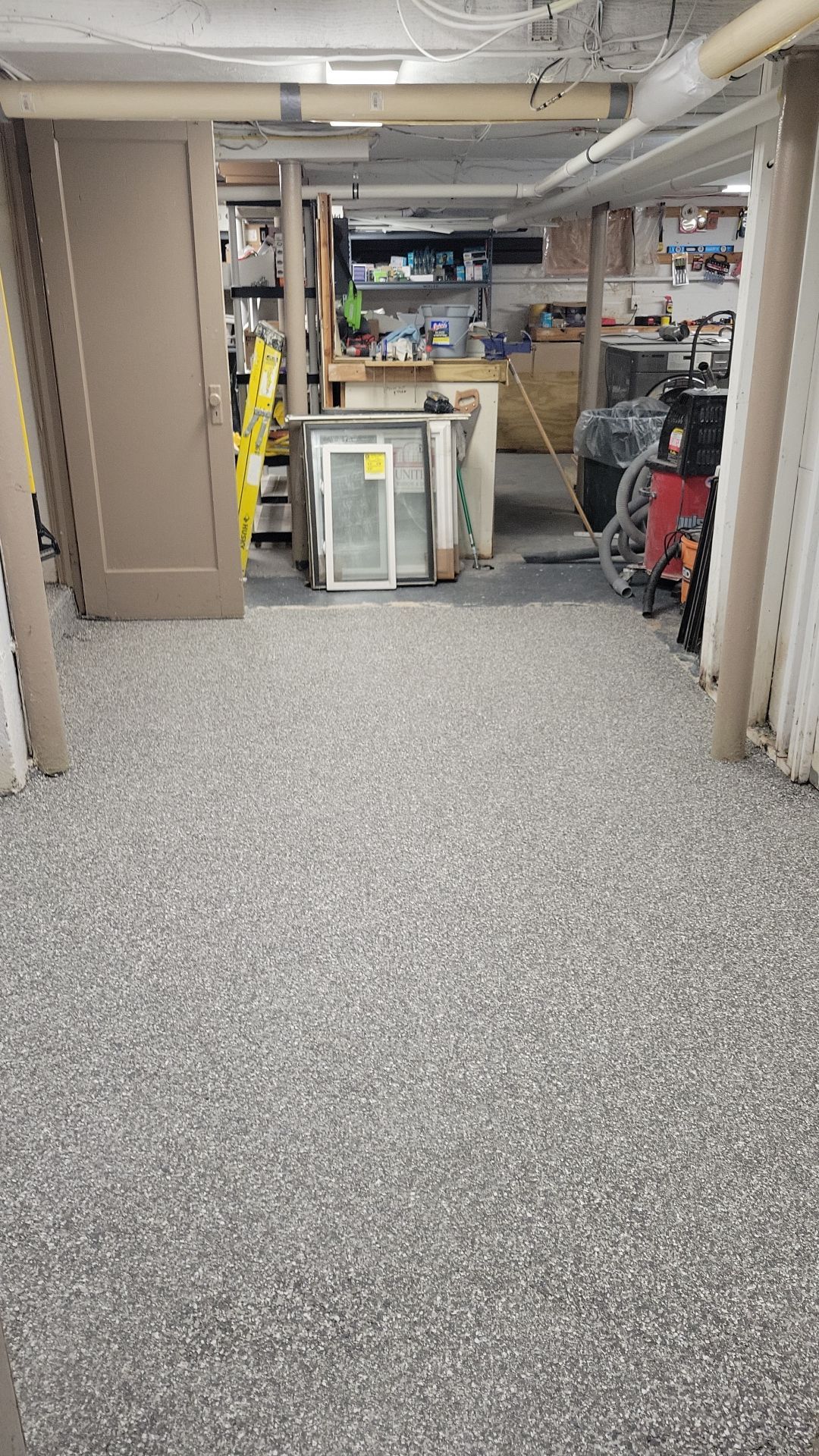 Laundry Room Floor Coating using Penntek- Silver Creek by Spectrum Painting, LLC