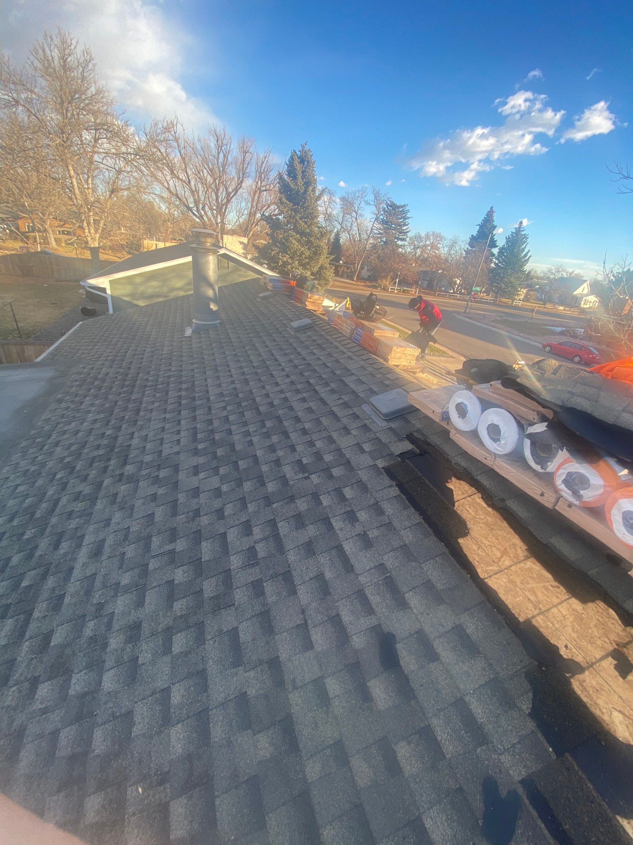 Resdiental Hail Damage Roof Replacement  using Certainteed Northgate Class 4 Impact Resistant "Weathered Wood" color by Black Belt Roofing 