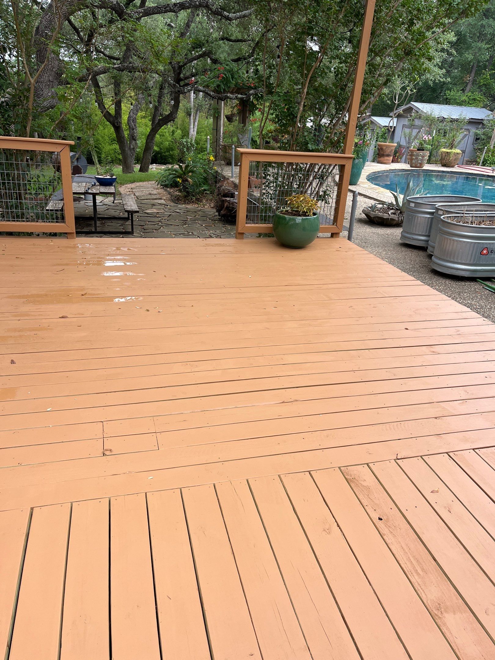 Deck Repair using Pressure-treated lumber by TEXFIX LLC