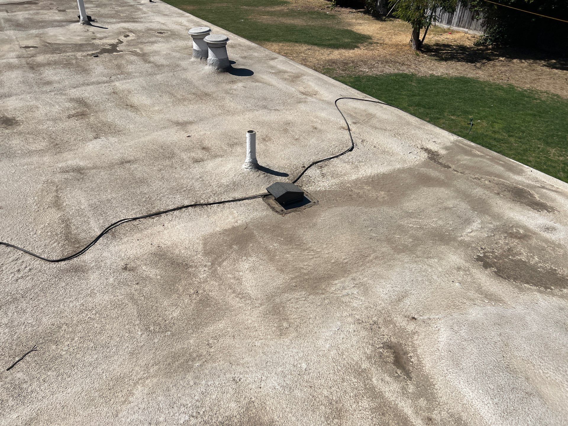 Foam Refurbish using Conklin Benchmark/PUMA XL coatings and spray foam by Straight Edge Roofing Inc