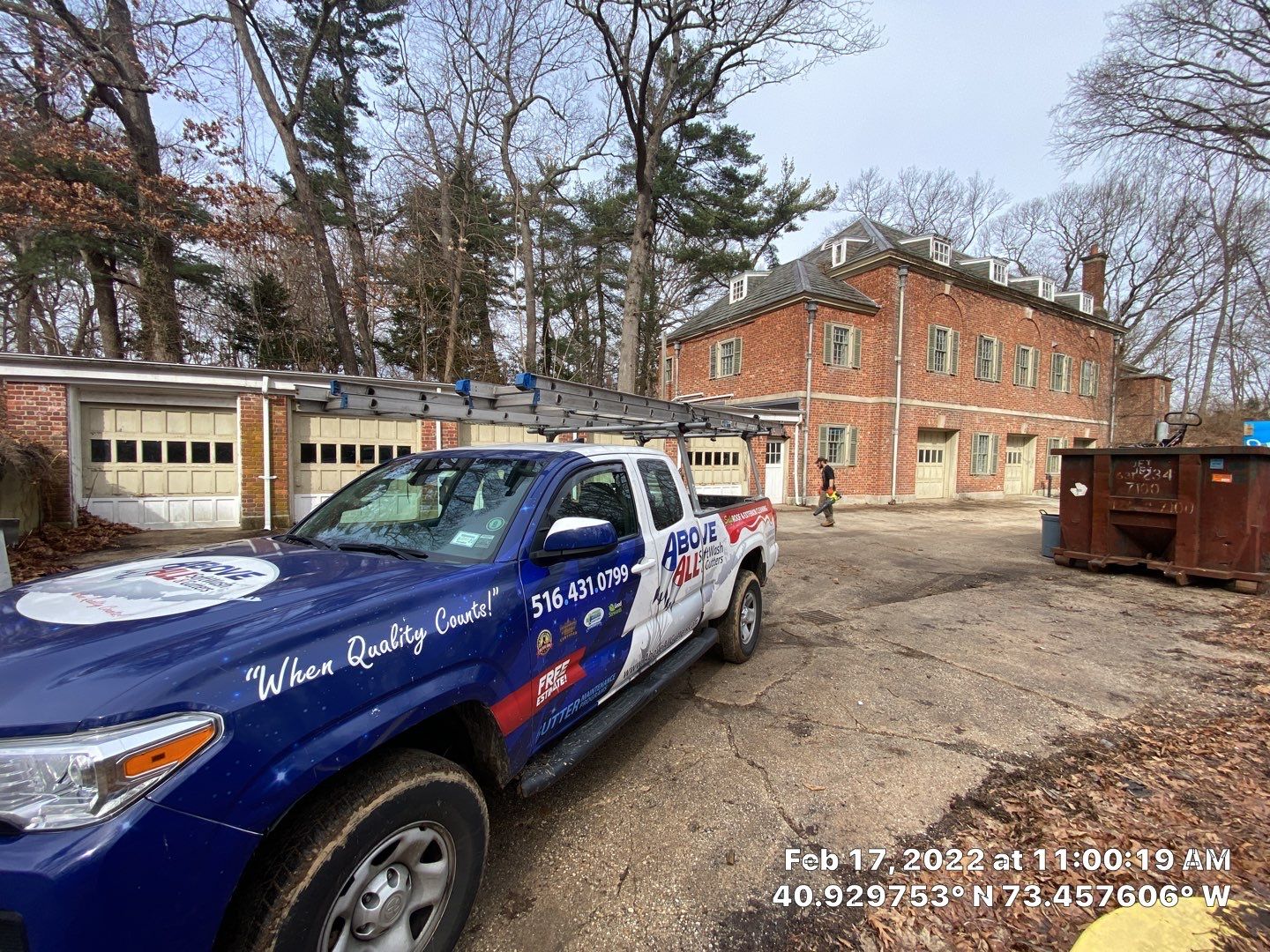 Caumsett Mansion by Above All Gutters 