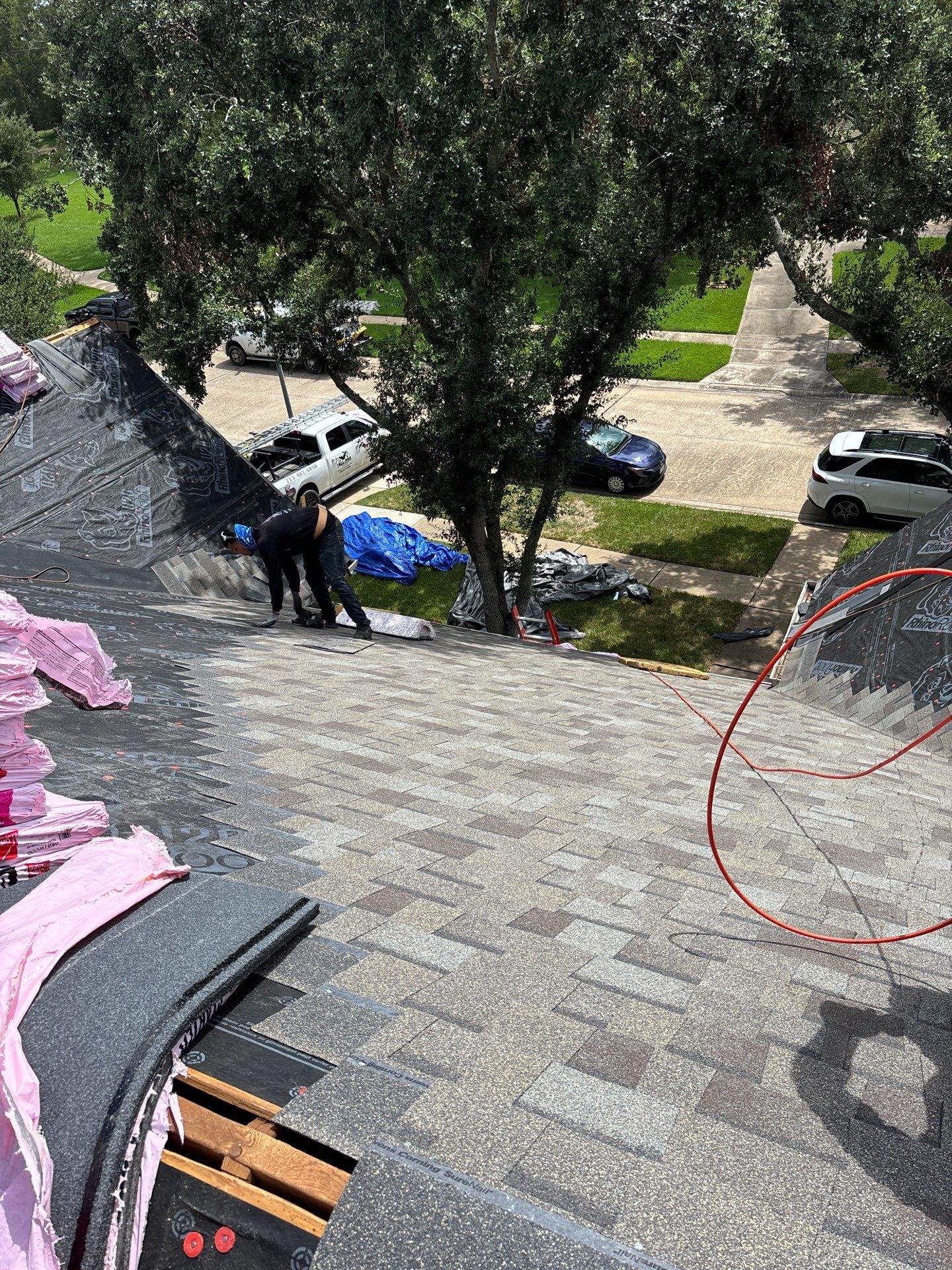 Residential Roofing Installation using Owen's Corning Duration (Lifetime) Shingles by Roof Repair Company