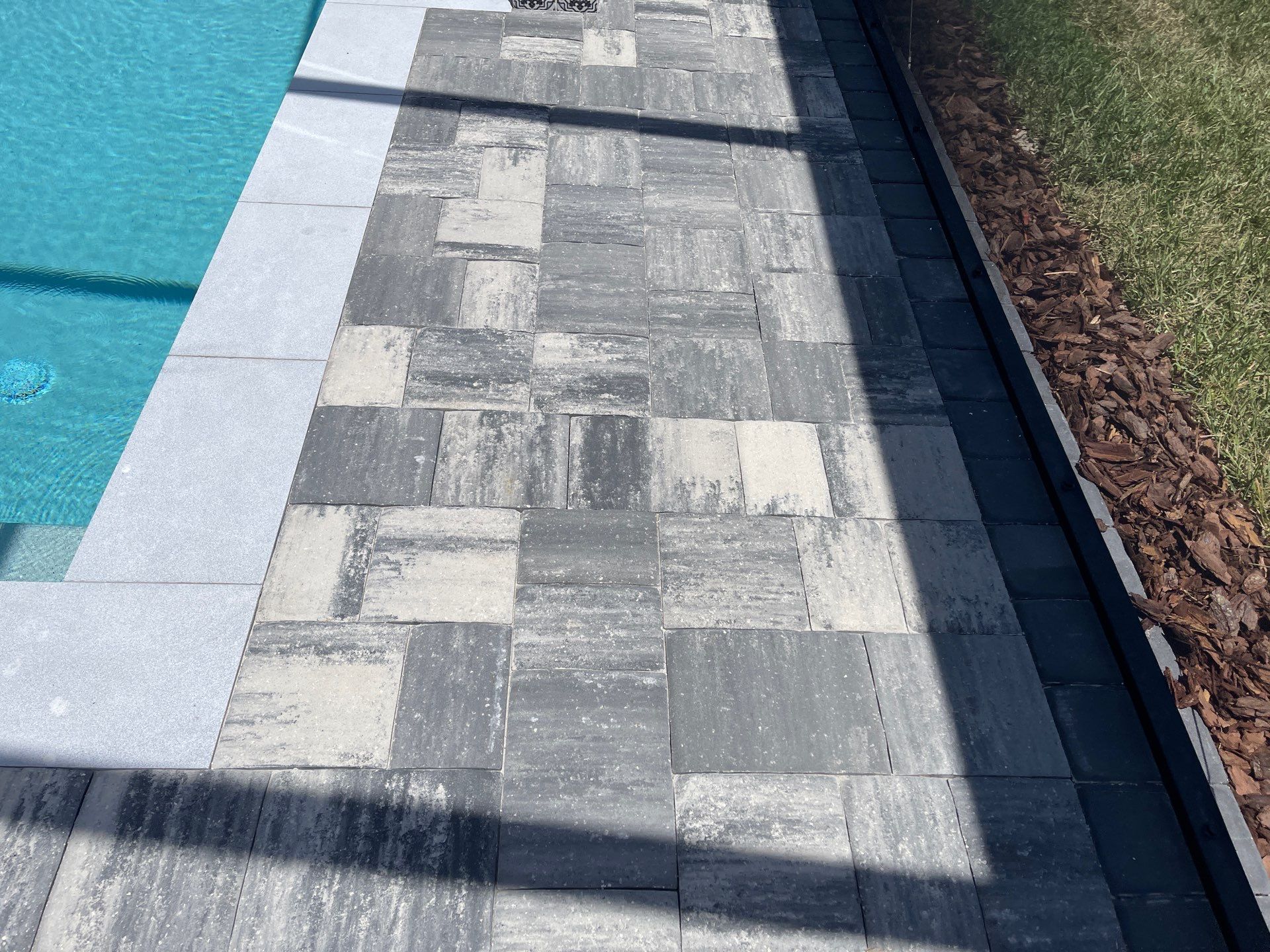 Pool Pavers using PolySand and TopSeal by DuraSeal