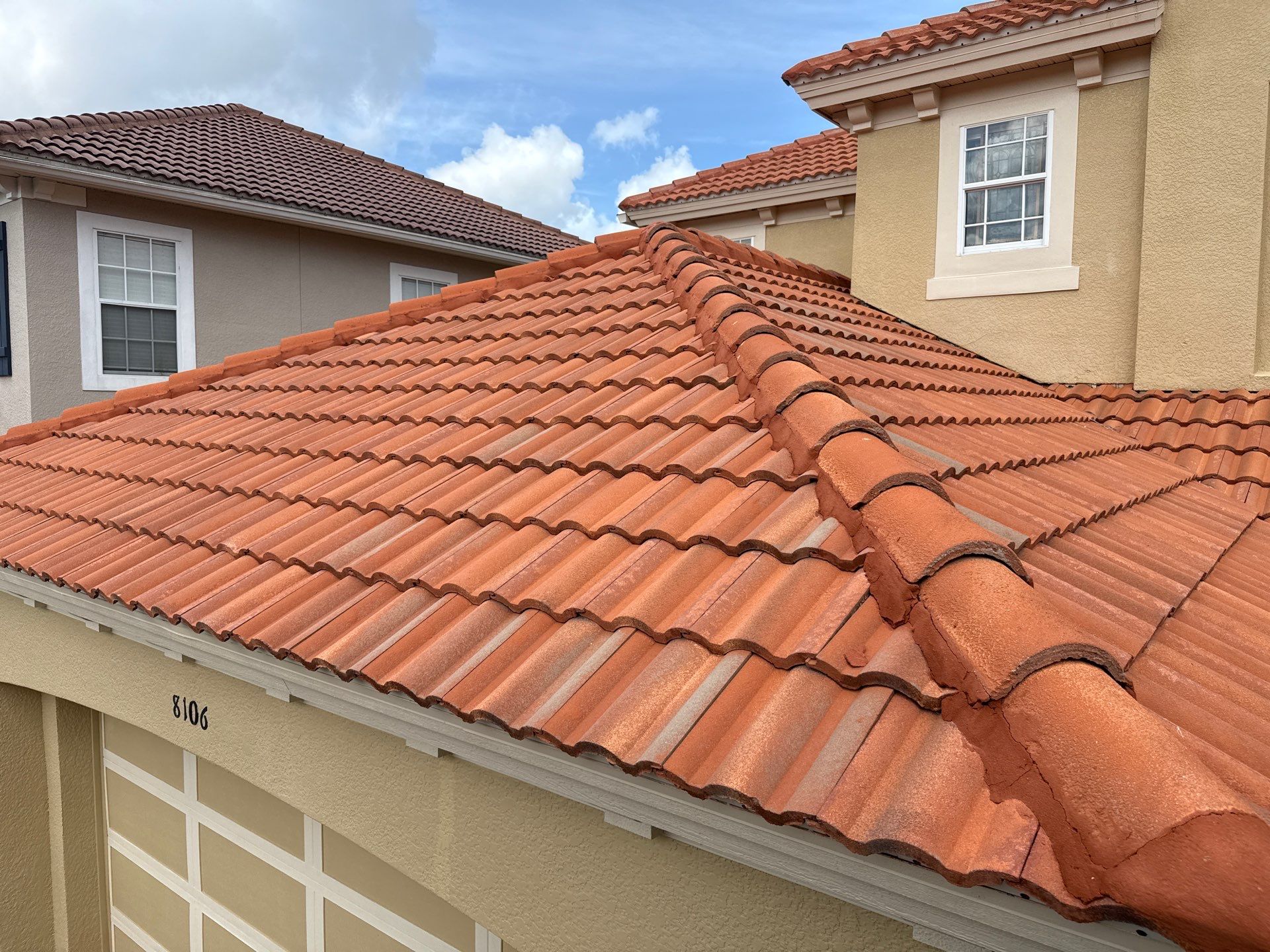 Soft Wash Tile Roof Cleaning in Sonoma Community, Sarasota, FL by Sunshine AquaWash