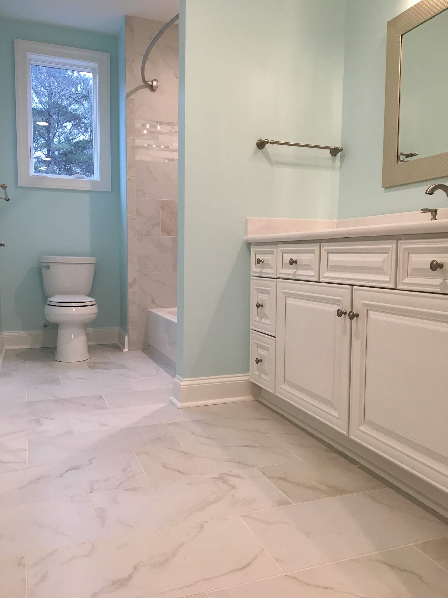 Finished Basement and Bathroom Installation in Roswell by Swift Home Renovations