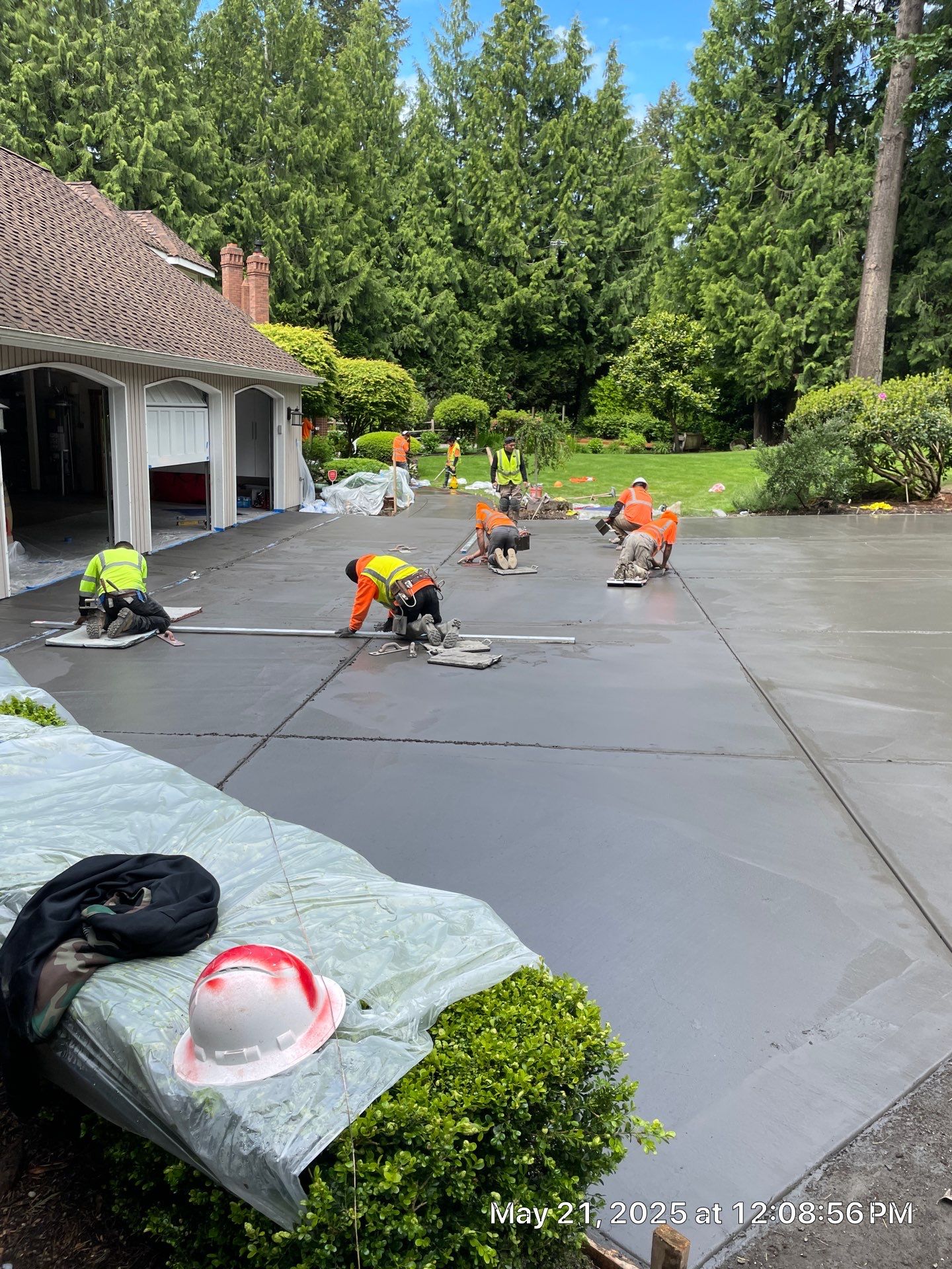 Stamped Concrete Driveway Renovation | Woodinville  by Jireh Asphalt & Concrete Inc 